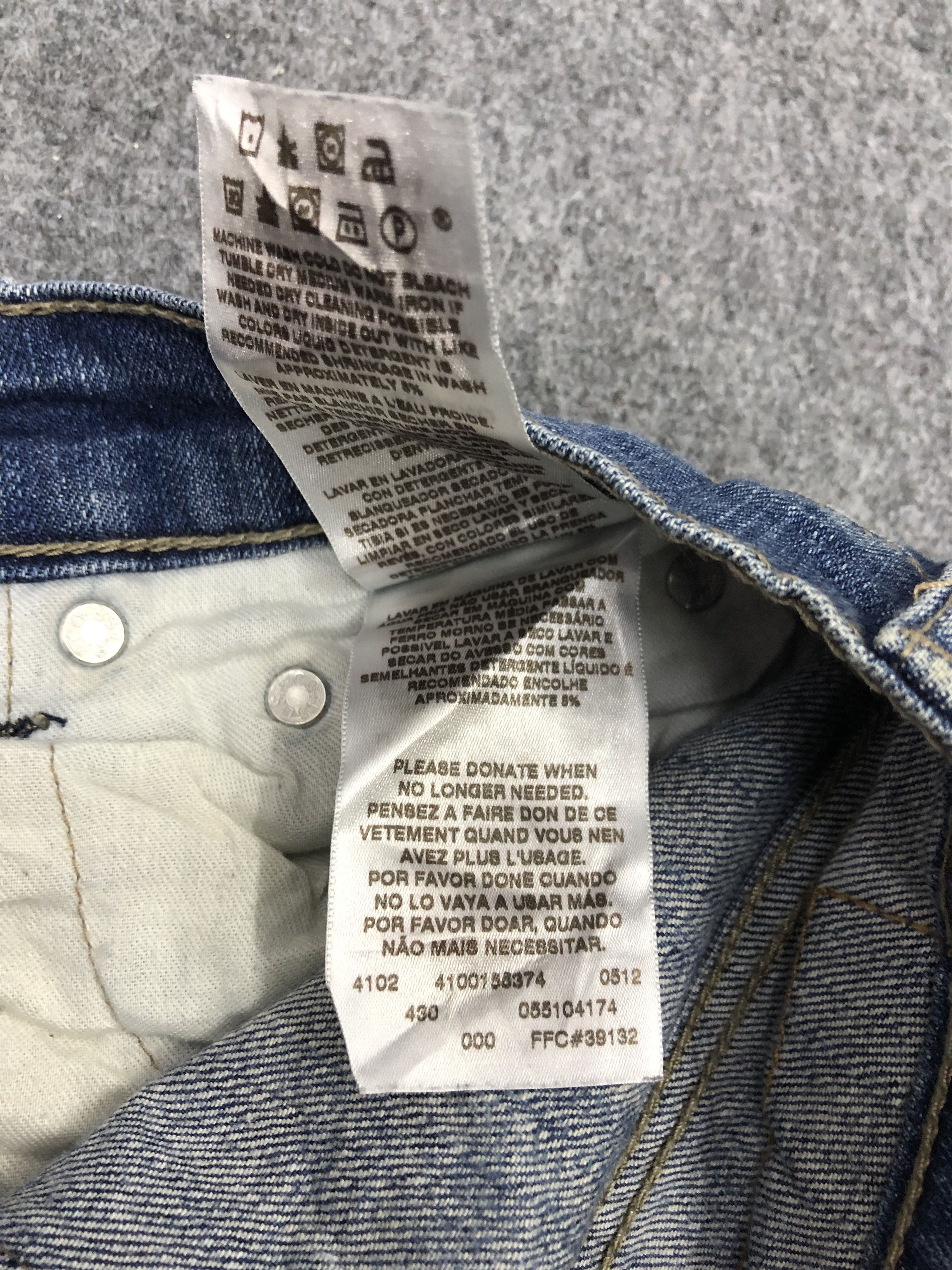 Levi's Vintage Levis 510 Skinny Light Blue Denim DP1284 Size US 28 / EU 44 - 11 Thumbnail