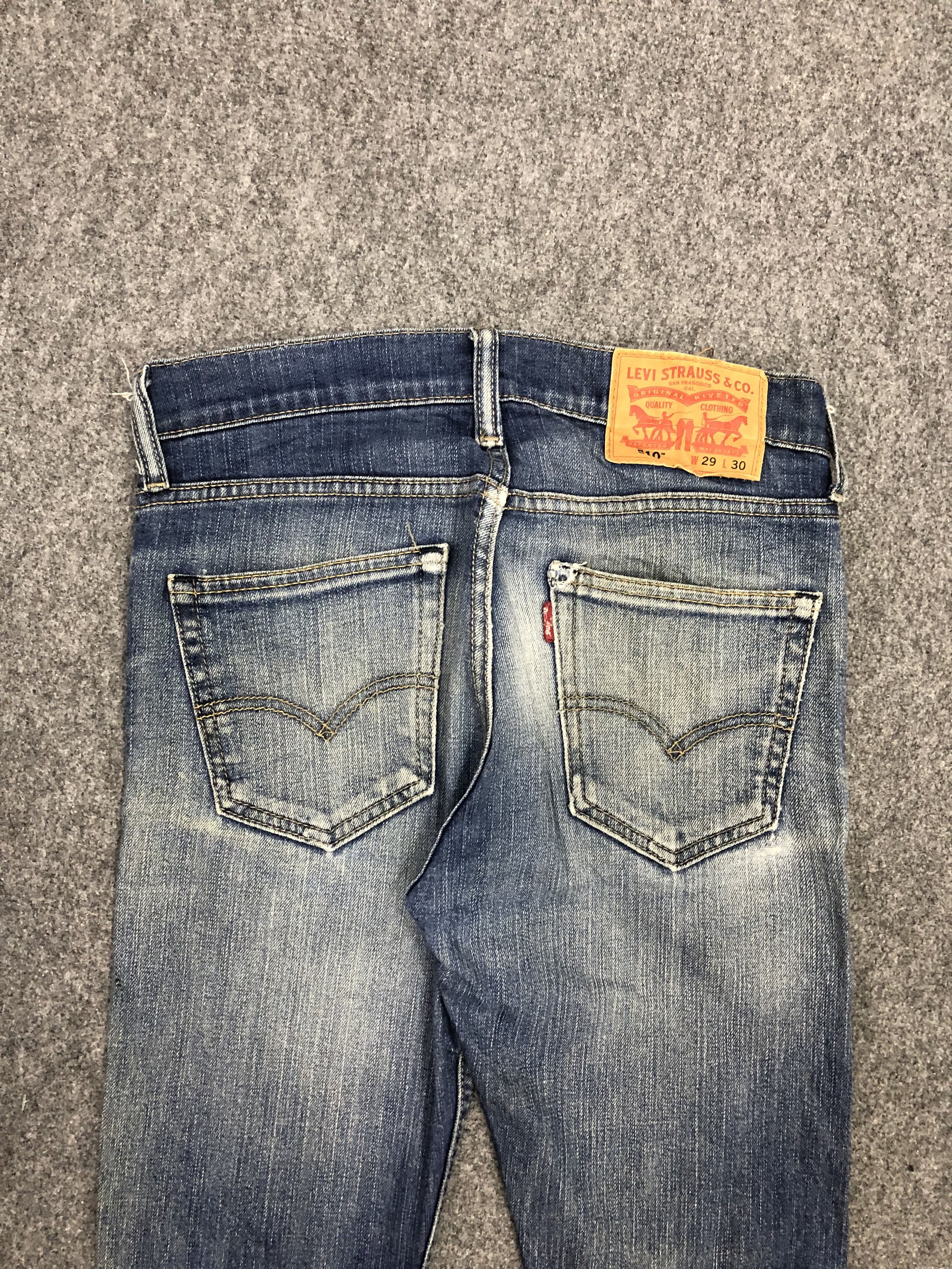 Levi's Vintage Levis 510 Skinny Light Blue Denim DP1284 Size US 28 / EU 44 - 4 Thumbnail