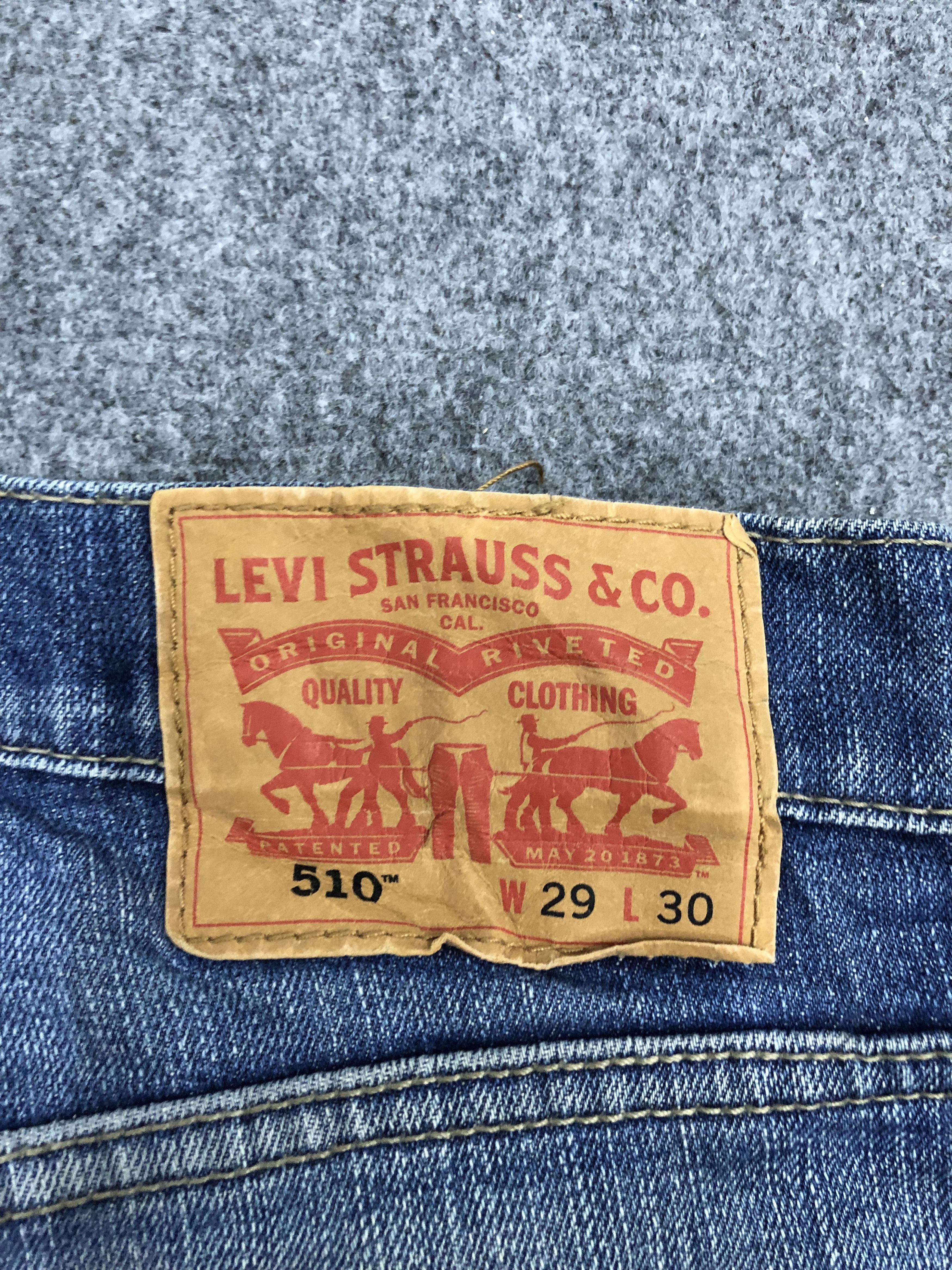 Levi's Vintage Levis 510 Skinny Light Blue Denim DP1284 Size US 28 / EU 44 - 5 Thumbnail