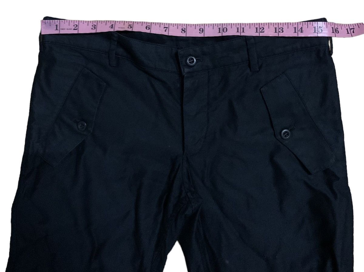 Japanese Brand Lounge Lizard Black Zipper Leg Opening Pants Size US 31 - 24 Thumbnail