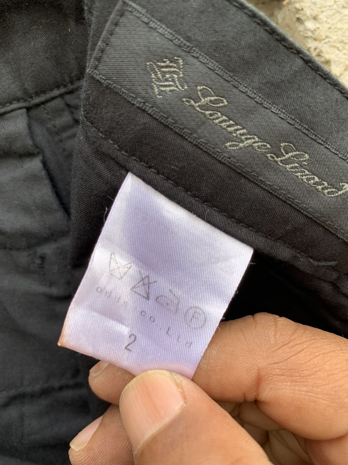 Japanese Brand Lounge Lizard Black Zipper Leg Opening Pants Size US 31 - 22 Thumbnail