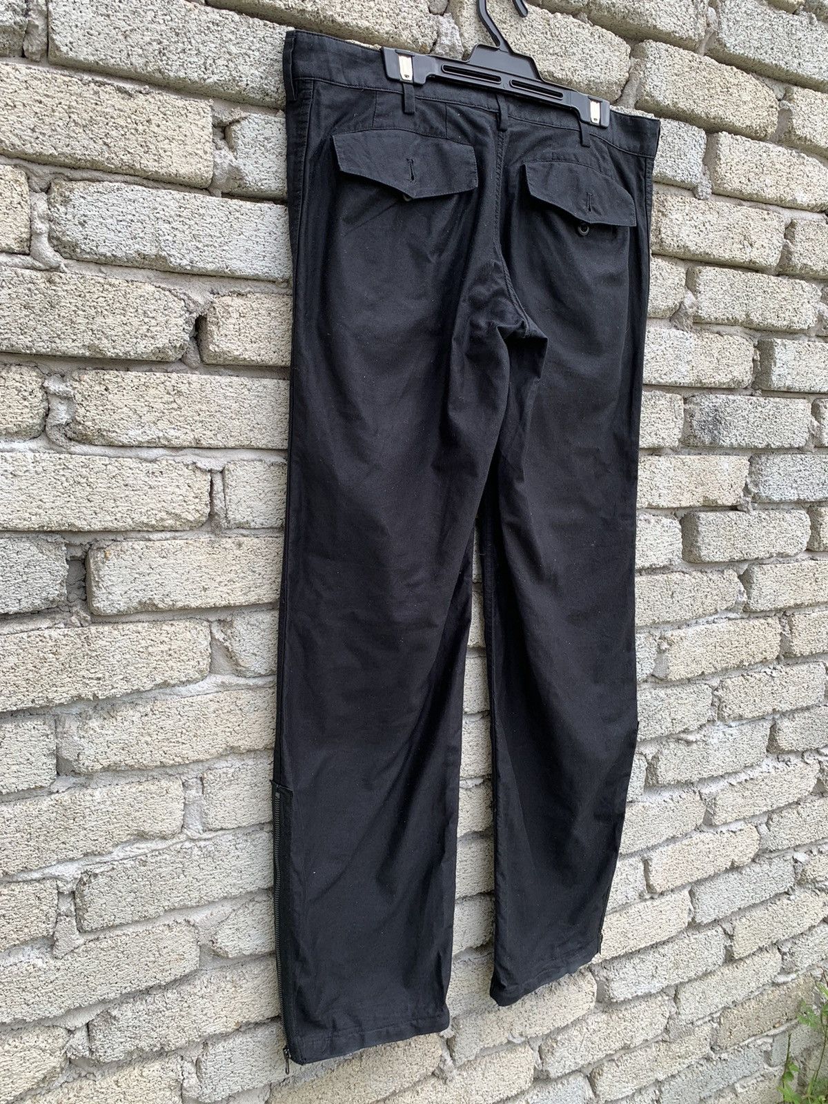 Japanese Brand Lounge Lizard Black Zipper Leg Opening Pants Size US 31 - 11 Thumbnail
