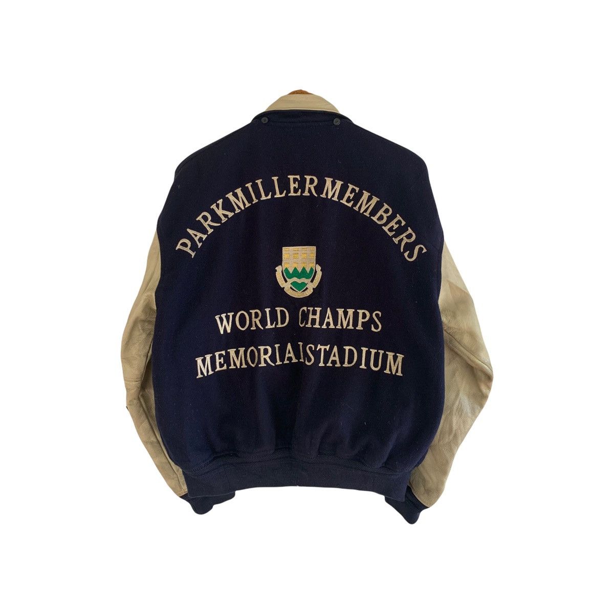 Vintage Haward Team Park Miller Staff Wool Varsity Jacket Size US L / EU 52-54 / 3 - 3 Thumbnail