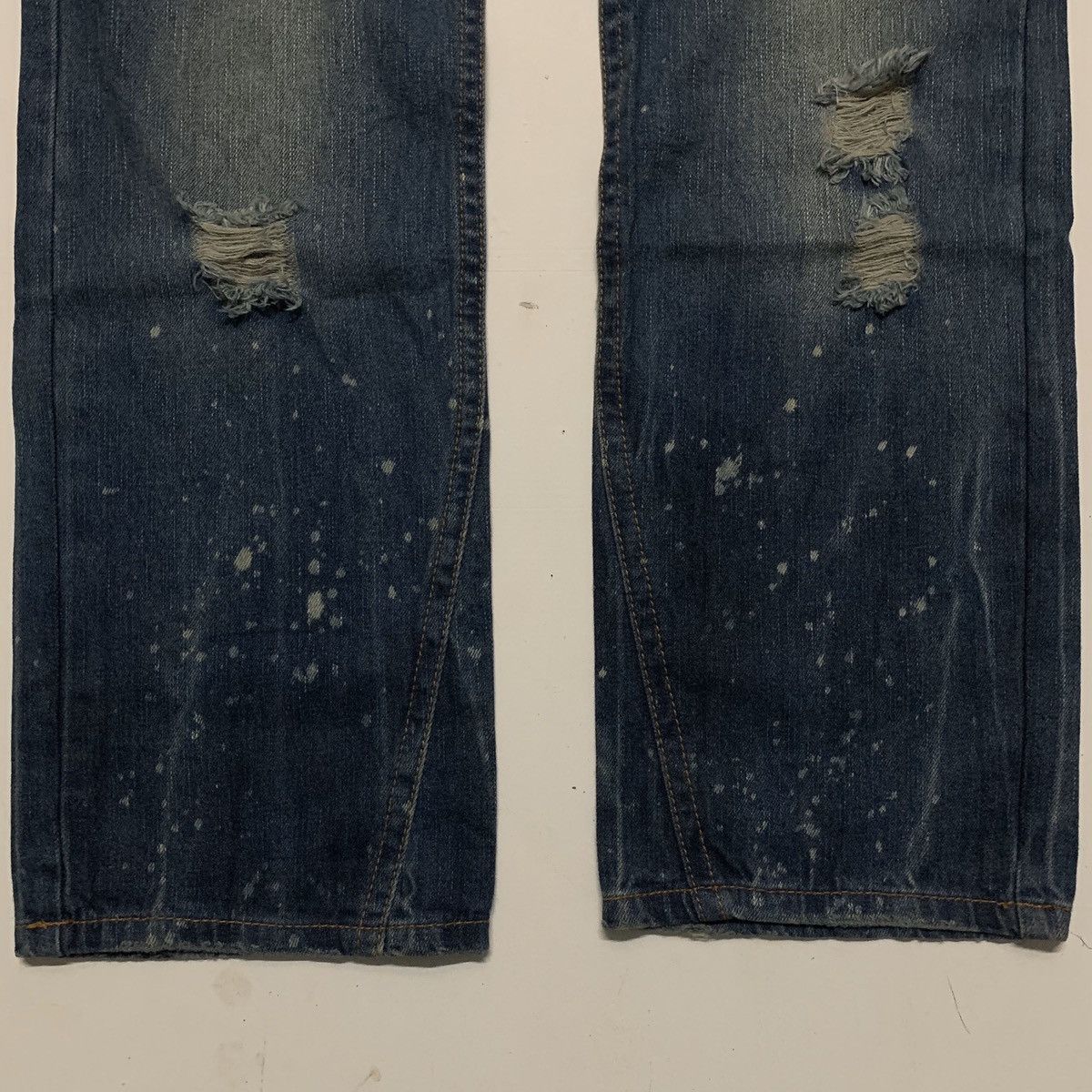 Japanese Brand Blue Moon Blue Distressed Jeans Size US 34 / EU 50 - 11 Thumbnail