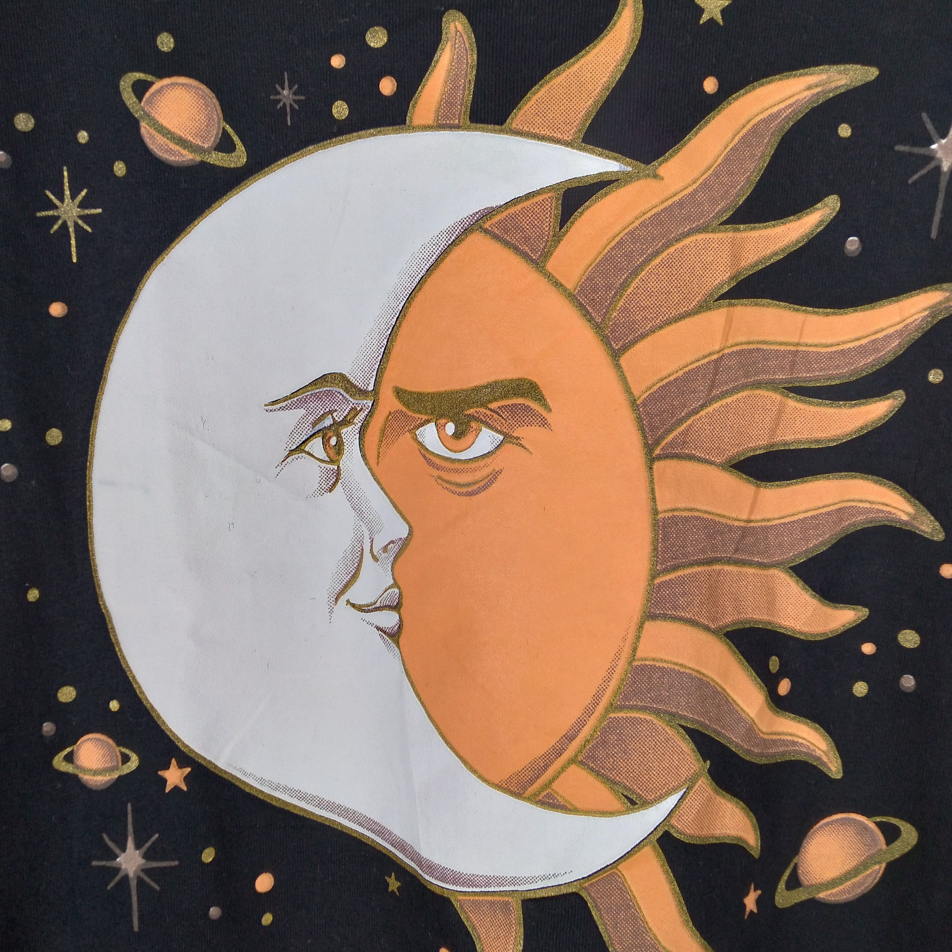 Vintage Vintage 90s Miami Florida Graphiic Of Big Sun And Moon Tee Size US M / EU 48-50 / 2 - 5 Thumbnail