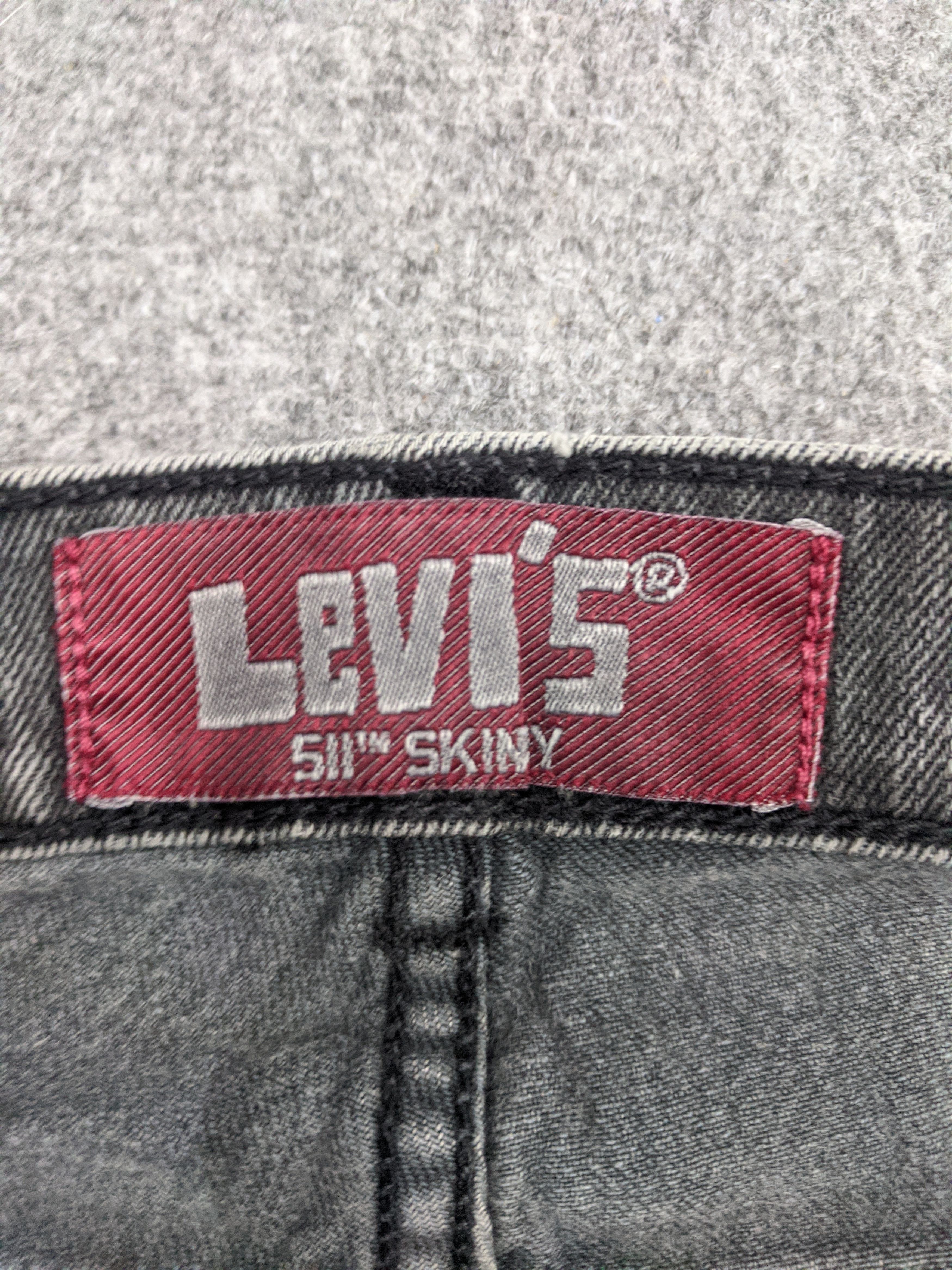 Levi's Vintage Levis 511 Jeans Faded Black DP0774 Size US 28 / EU 44 - 9 Thumbnail