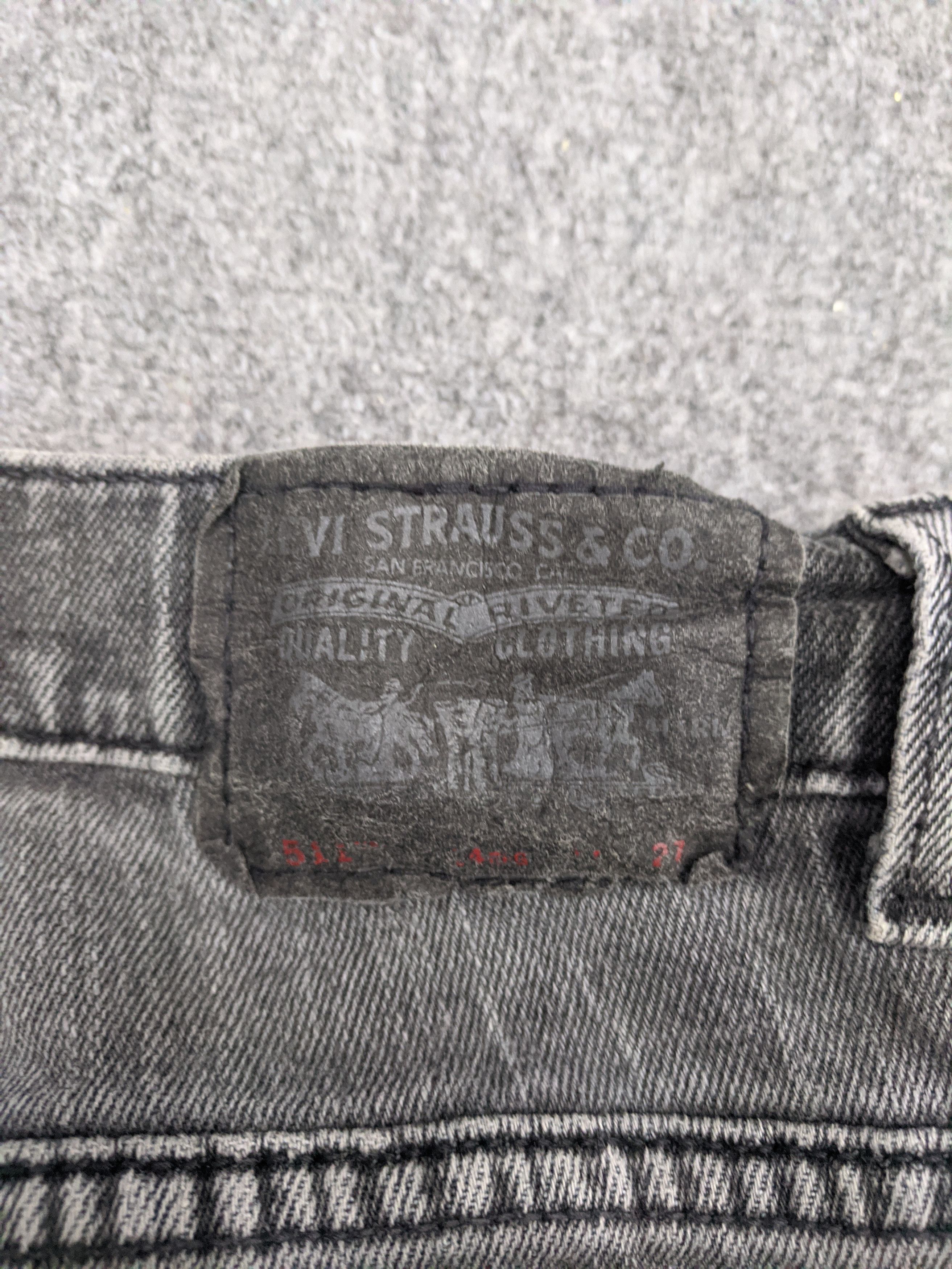 Levi's Vintage Levis 511 Jeans Faded Black DP0774 Size US 28 / EU 44 - 12 Thumbnail