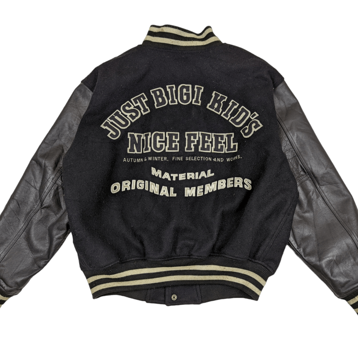 BIGI COMMON SENSE Just Bigi Letterman Varsity Leather Jacket Size US M / EU 48-50 / 2 - 8 Thumbnail