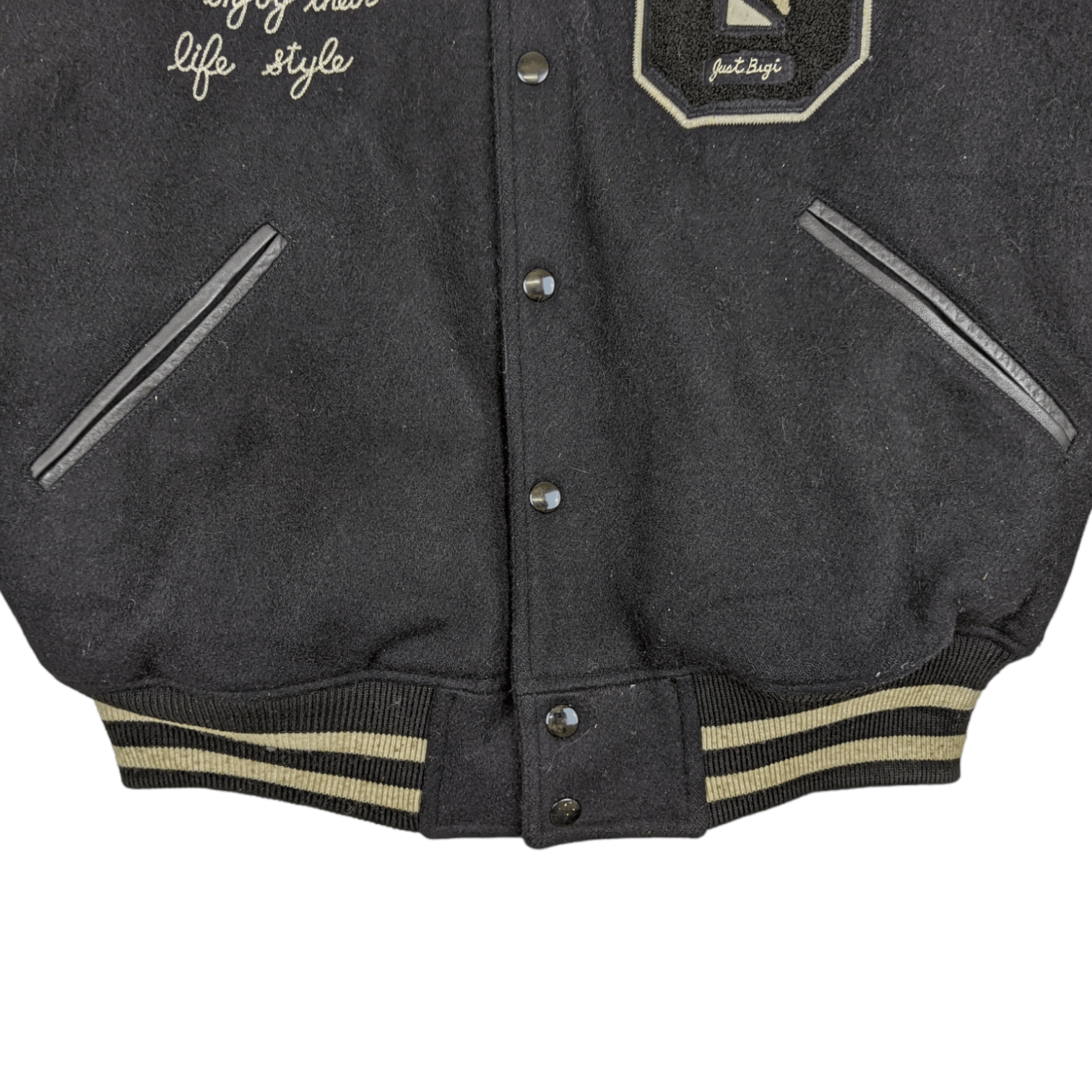 BIGI COMMON SENSE Just Bigi Letterman Varsity Leather Jacket Size US M / EU 48-50 / 2 - 6 Thumbnail