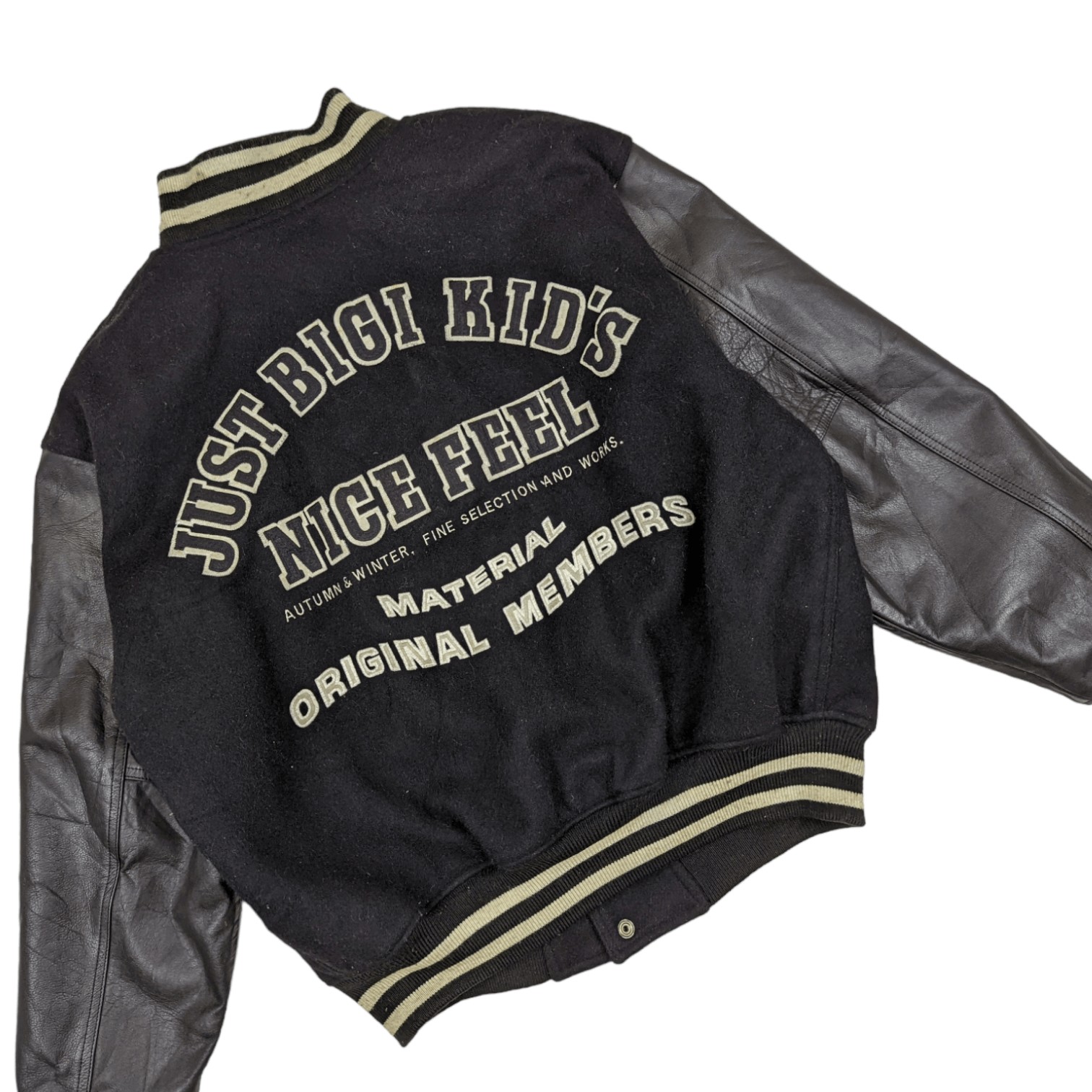 BIGI COMMON SENSE Just Bigi Letterman Varsity Leather Jacket Size US M / EU 48-50 / 2 - 9 Thumbnail
