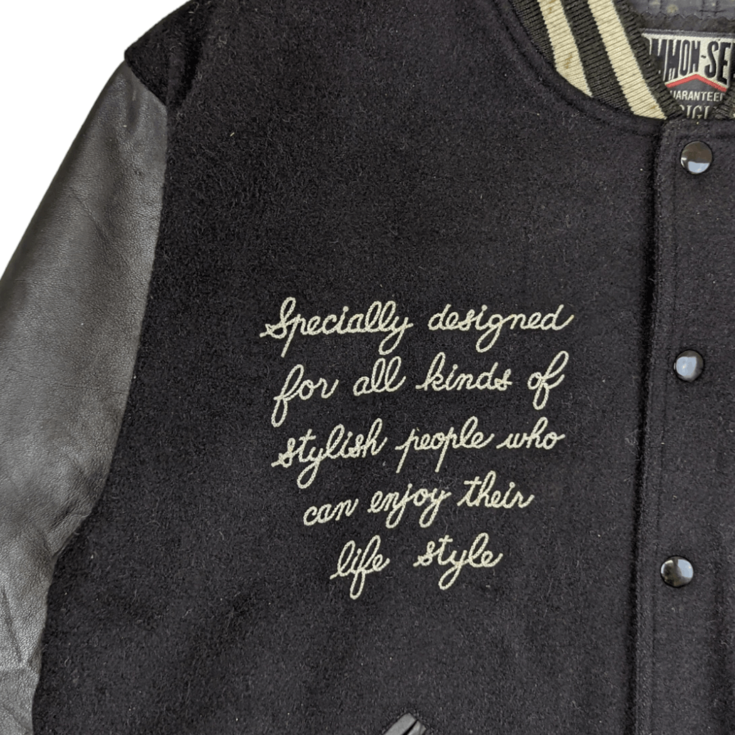 BIGI COMMON SENSE Just Bigi Letterman Varsity Leather Jacket Size US M / EU 48-50 / 2 - 5 Thumbnail
