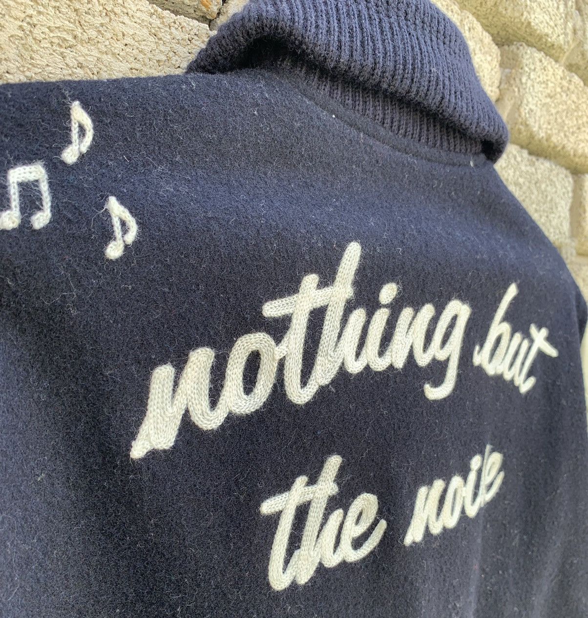 Rare ila VEE DUB Chain Stitch Embroidery Leather Sleeve
