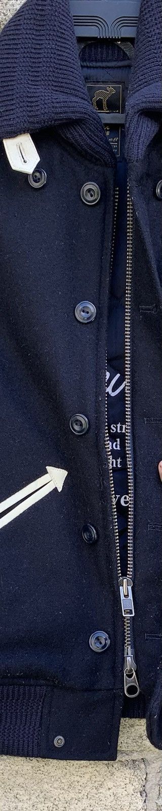 Rare ila VEE DUB Chain Stitch Embroidery Leather Sleeve