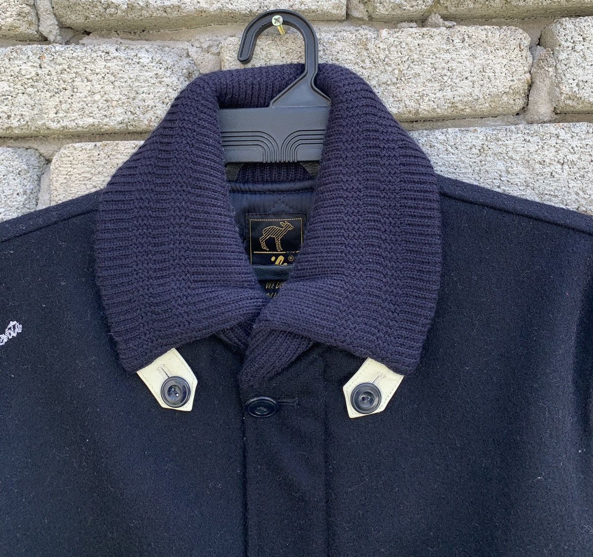Rare ila VEE DUB Chain Stitch Embroidery Leather Sleeve