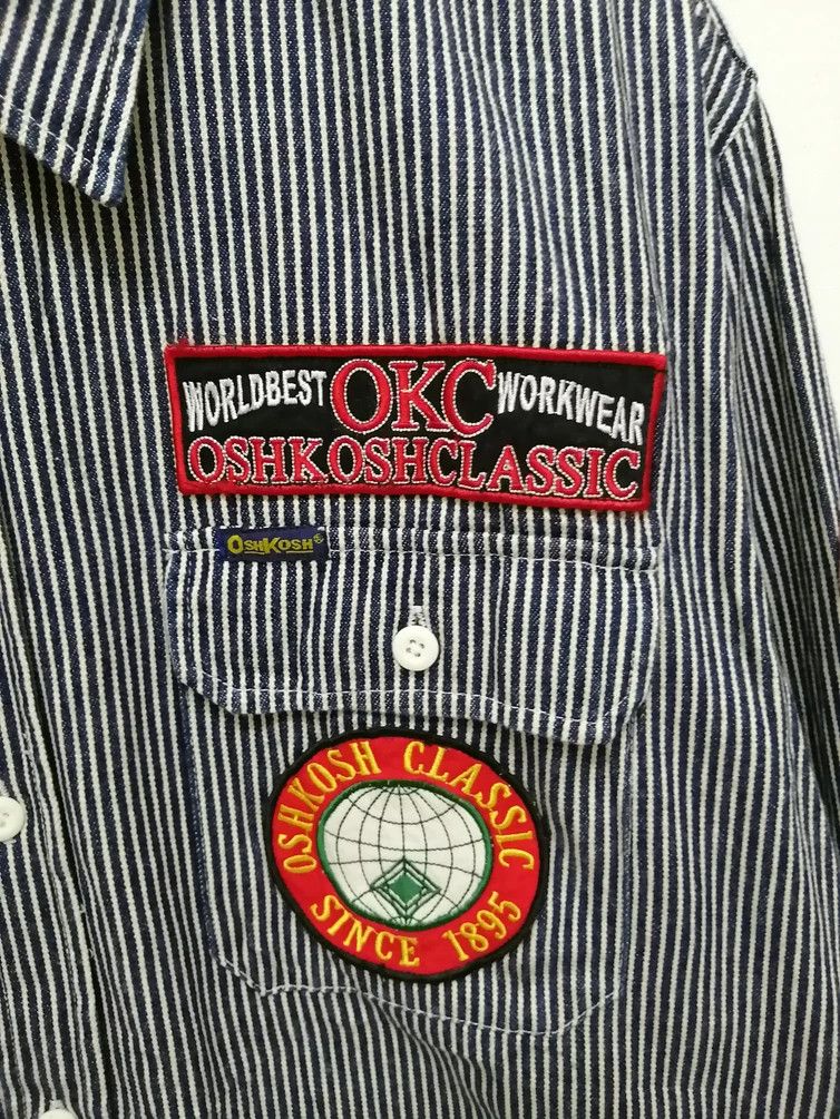Oshkosh OSHKOSH Wabash Patches Denim Shirt Size US L / EU 52-54 / 3 - 5 Thumbnail