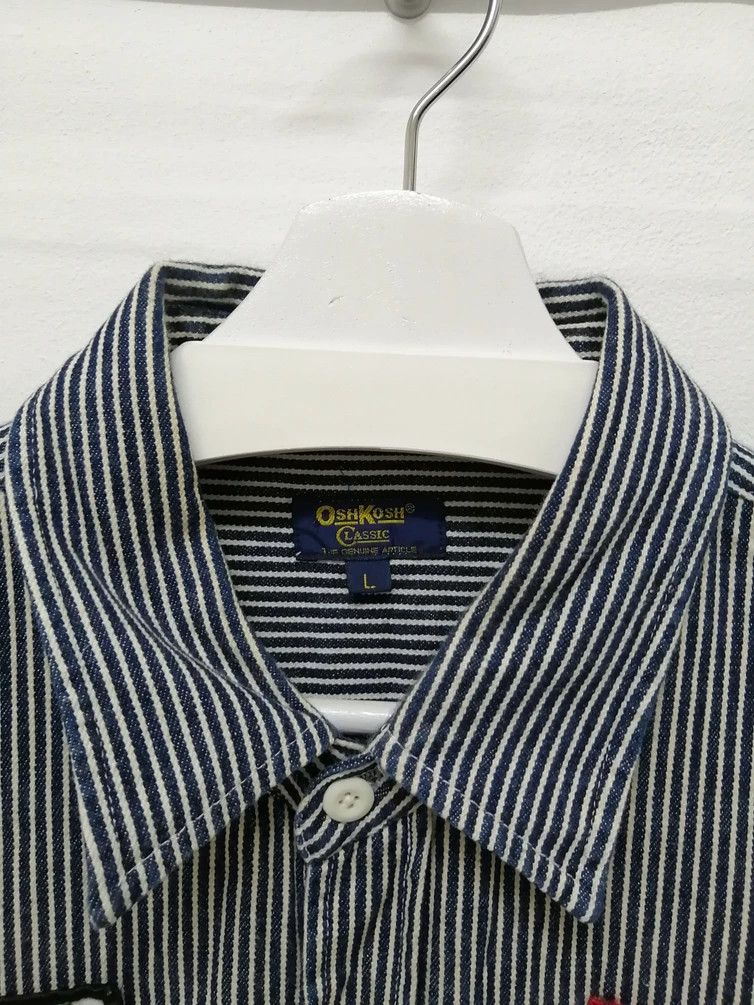 Oshkosh OSHKOSH Wabash Patches Denim Shirt Size US L / EU 52-54 / 3 - 3 Thumbnail
