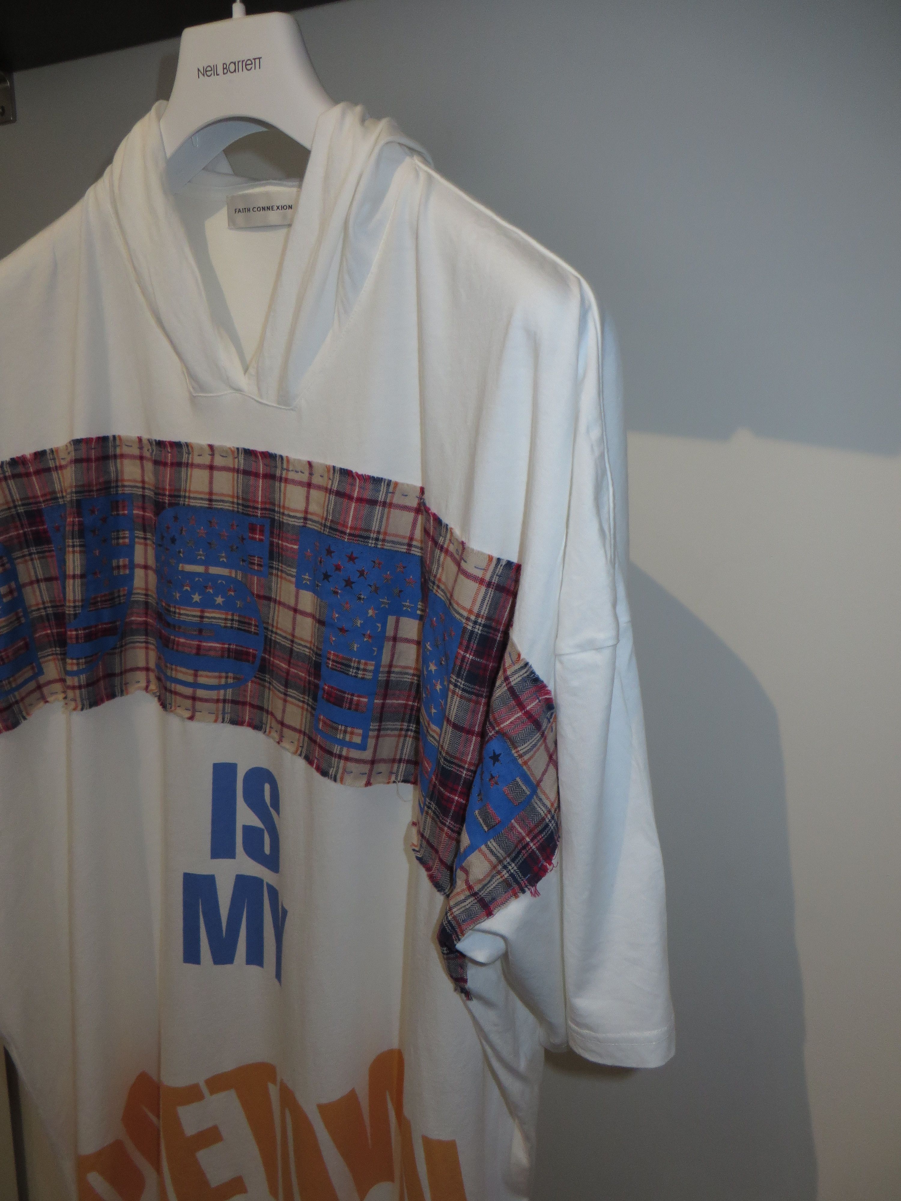 Faith Connexion Austin print oversized hooded t-shirt Size US M / EU 48-50 / 2 - 2 Thumbnail