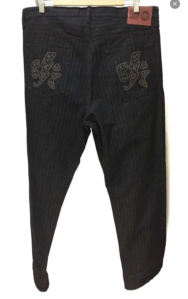 Japanese Brand × Soul Revolver Oversized Revolver Stories Mad Boys Striped Brown Pant Size US 38 / EU 54 - 2 Thumbnail
