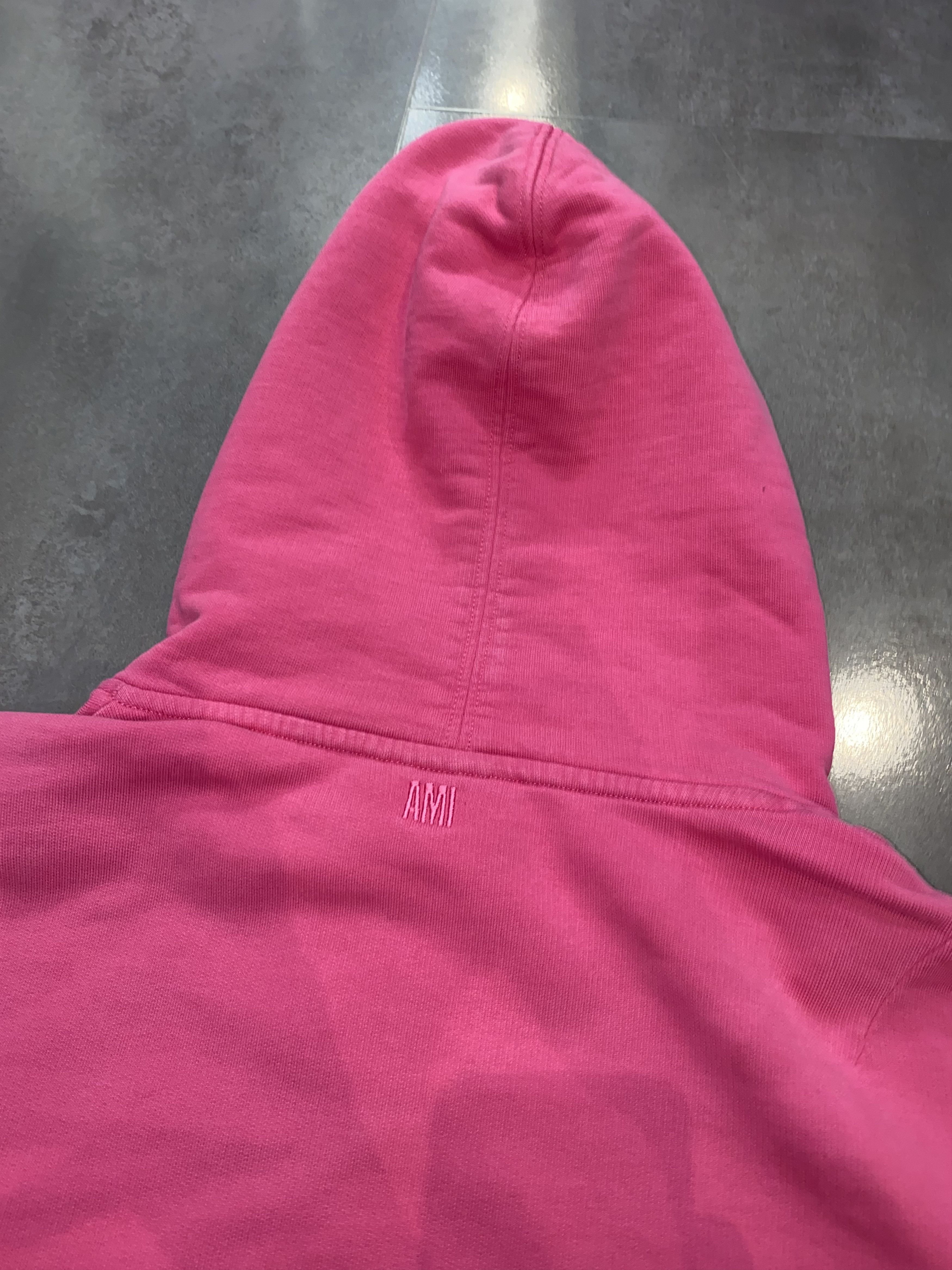 AMI AMI Heart Logo Pink Hoodie Size US L / EU 52-54 / 3 - 11 Thumbnail