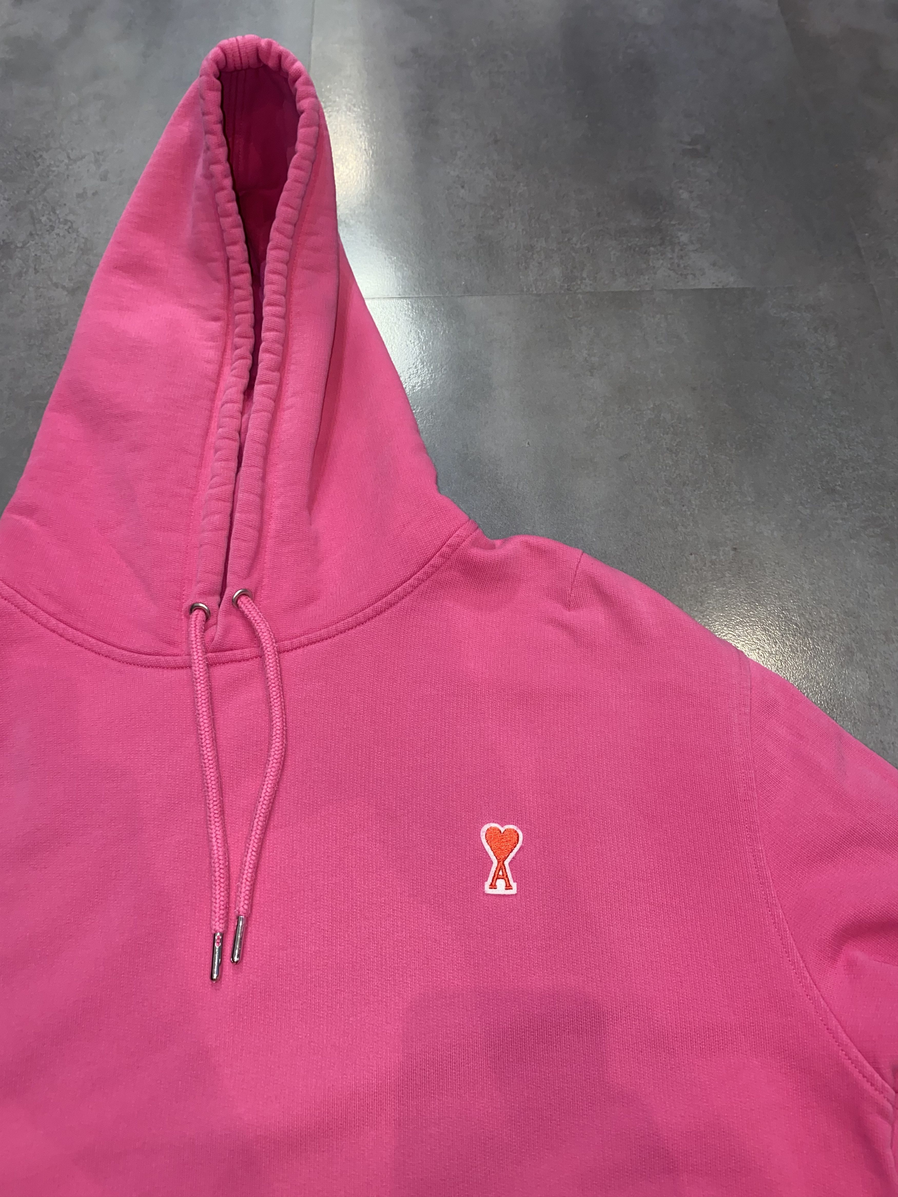 AMI AMI Heart Logo Pink Hoodie Size US L / EU 52-54 / 3 - 9 Thumbnail