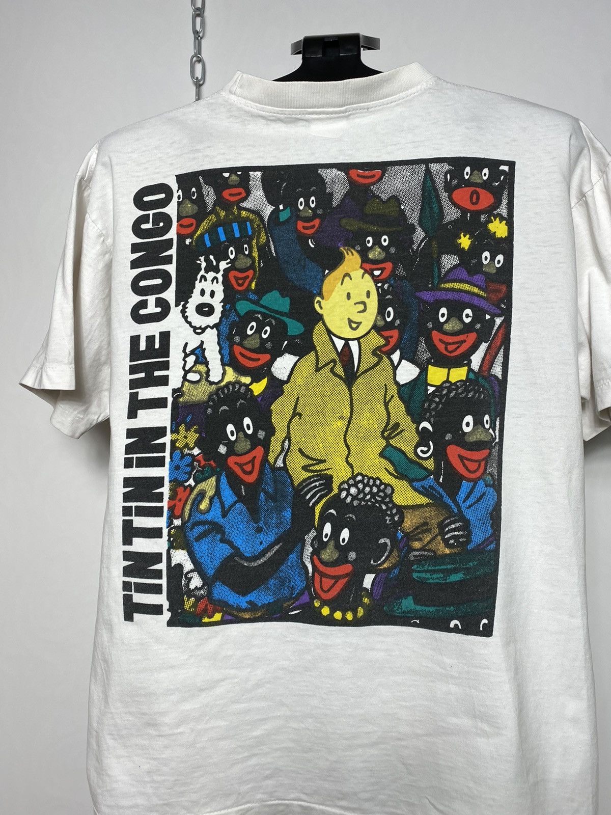 Cartoon Network Vintage 90s Tintin in the Congo Cartoon Network t-shirt tee Size US M / EU 48-50 / 2 - 9 Thumbnail