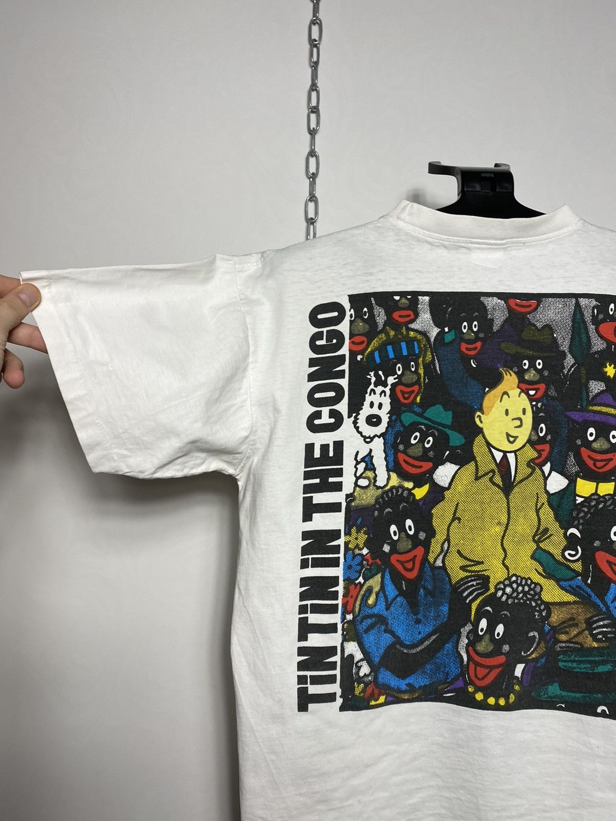 Cartoon Network Vintage 90s Tintin in the Congo Cartoon Network t-shirt tee Size US M / EU 48-50 / 2 - 11 Thumbnail