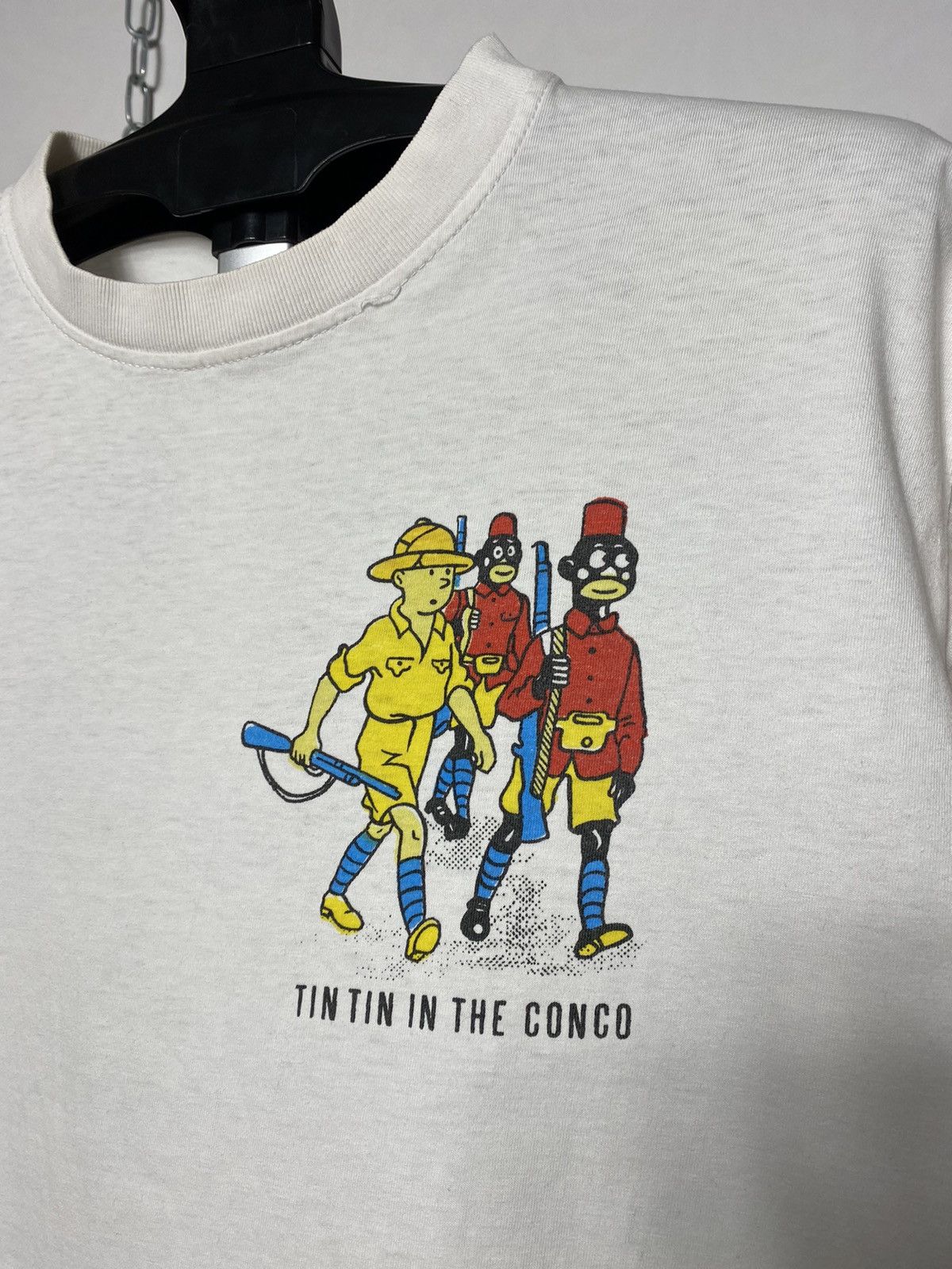 Cartoon Network Vintage 90s Tintin in the Congo Cartoon Network t-shirt tee Size US M / EU 48-50 / 2 - 3 Thumbnail
