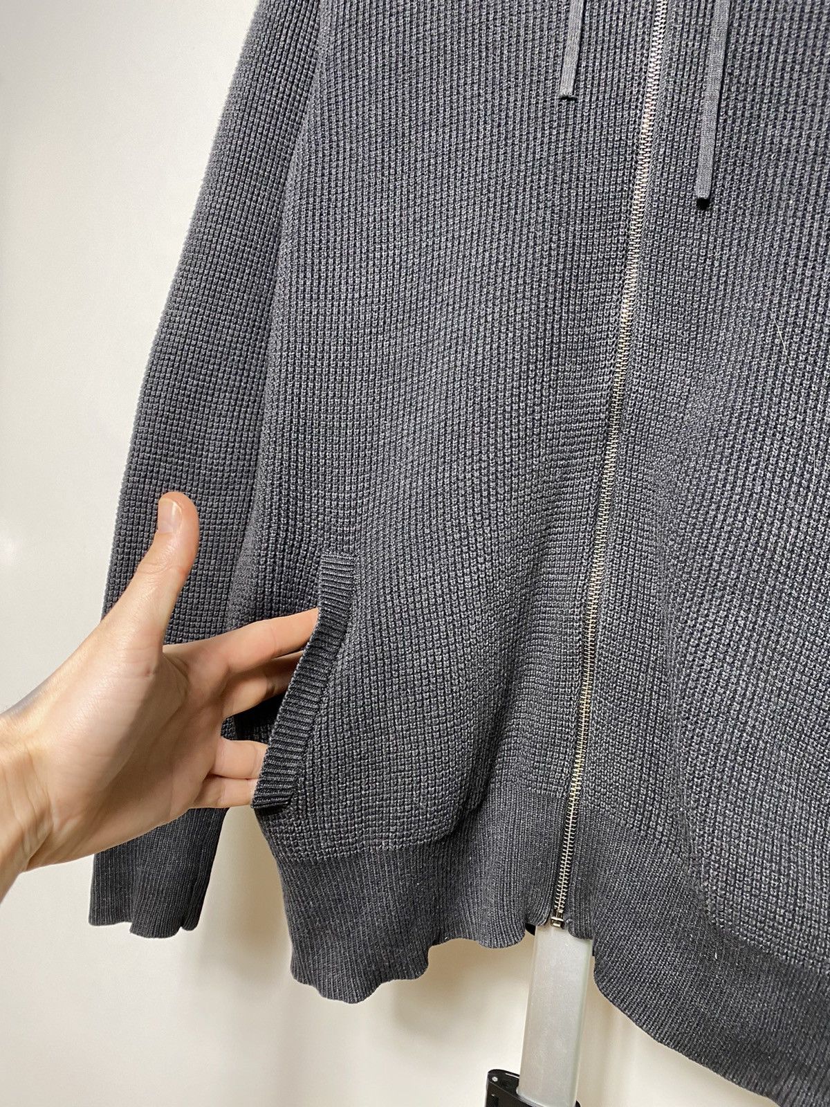 Allsaints Allsaints trias knit grey hoody hoodies size L Size US L / EU 52-54 / 3 - 4 Thumbnail