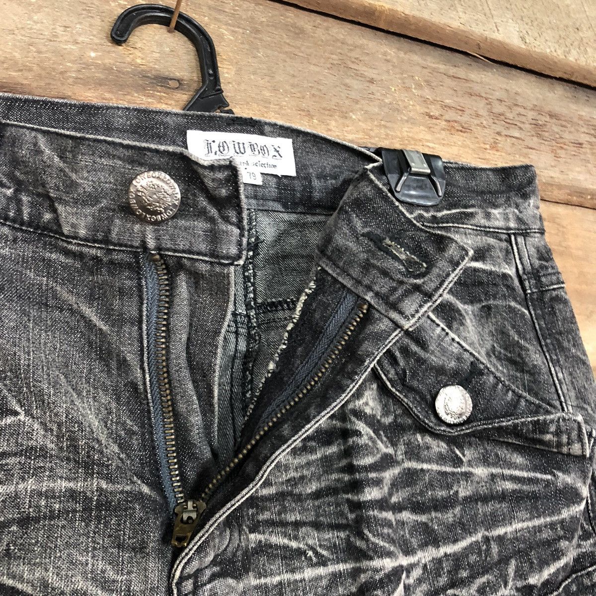 Other Lowbox Black Multipocket Denim Jeans Cargo Pants #A016 Size US 32 / EU 48 - 11 Thumbnail