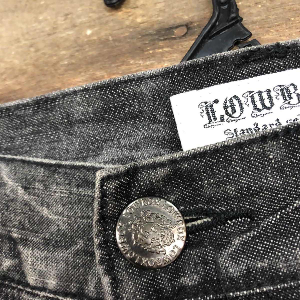 Other Lowbox Black Multipocket Denim Jeans Cargo Pants #A016 Size US 32 / EU 48 - 10 Thumbnail