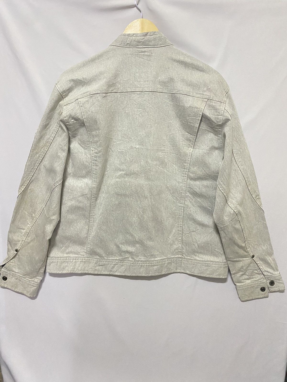 Other × Vintage (H) I’Z FRONTIER WHITE BIKE DENIM JACKET Size US M / EU 48-50 / 2 - 5 Thumbnail