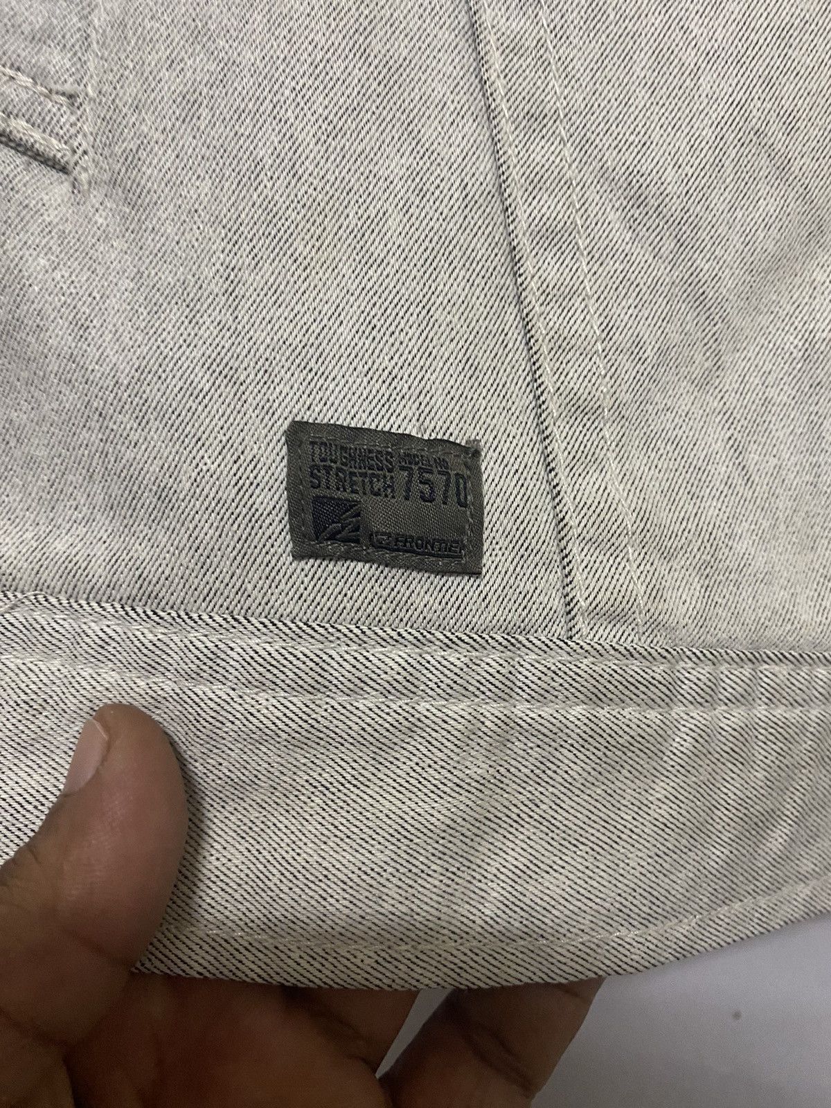 Other × Vintage (H) I’Z FRONTIER WHITE BIKE DENIM JACKET Size US M / EU 48-50 / 2 - 3 Thumbnail