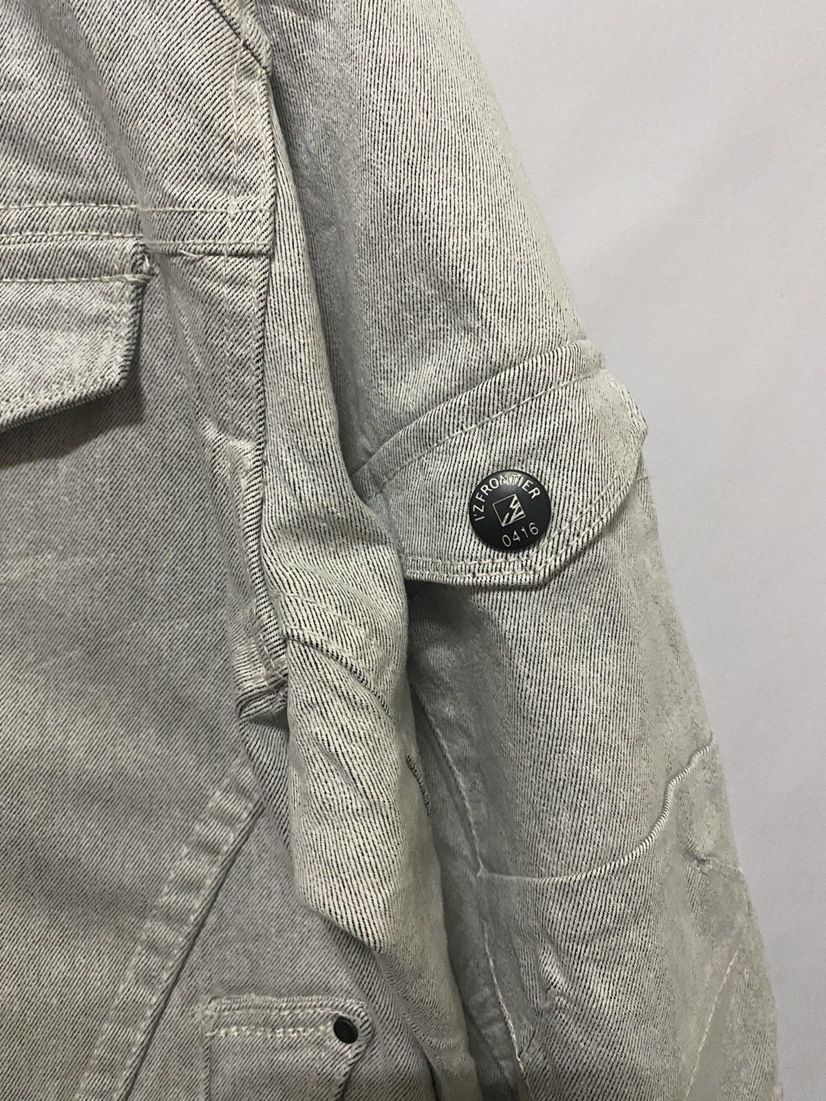 Other × Vintage (H) I’Z FRONTIER WHITE BIKE DENIM JACKET Size US M / EU 48-50 / 2 - 4 Thumbnail
