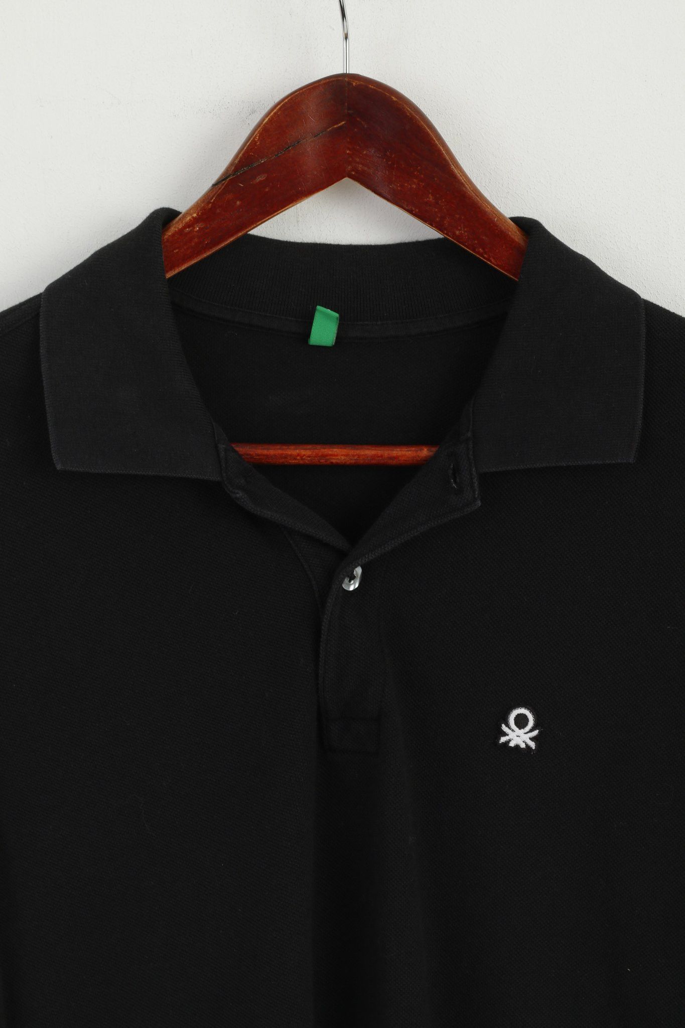United Colors Of Benetton United Colors Of Benetton Men S Polo Shirt Black 0764 Size US S / EU 44-46 / 1 - 2 Thumbnail