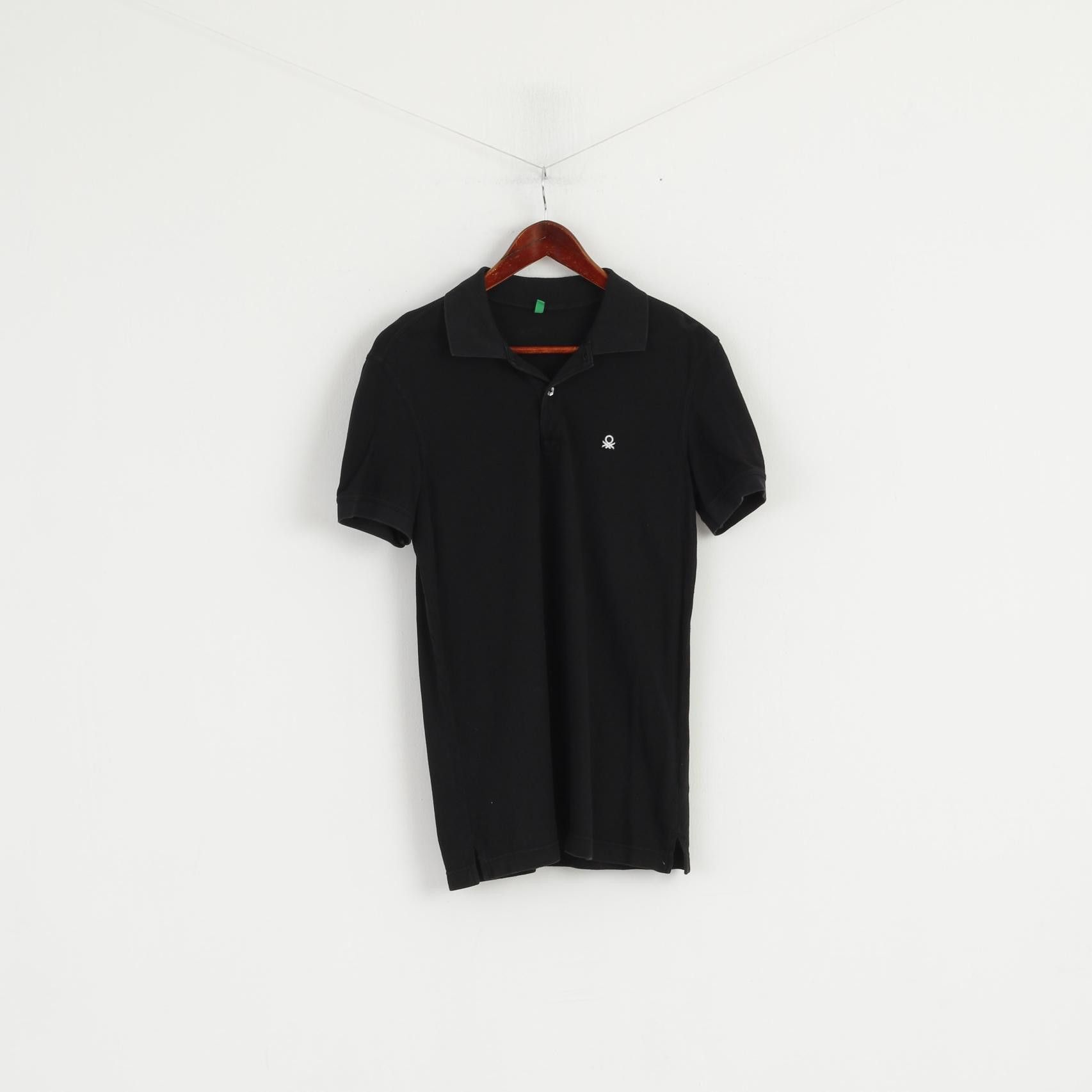 United Colors Of Benetton United Colors Of Benetton Men S Polo Shirt Black 0764 Size US S / EU 44-46 / 1 - 1 Thumbnail