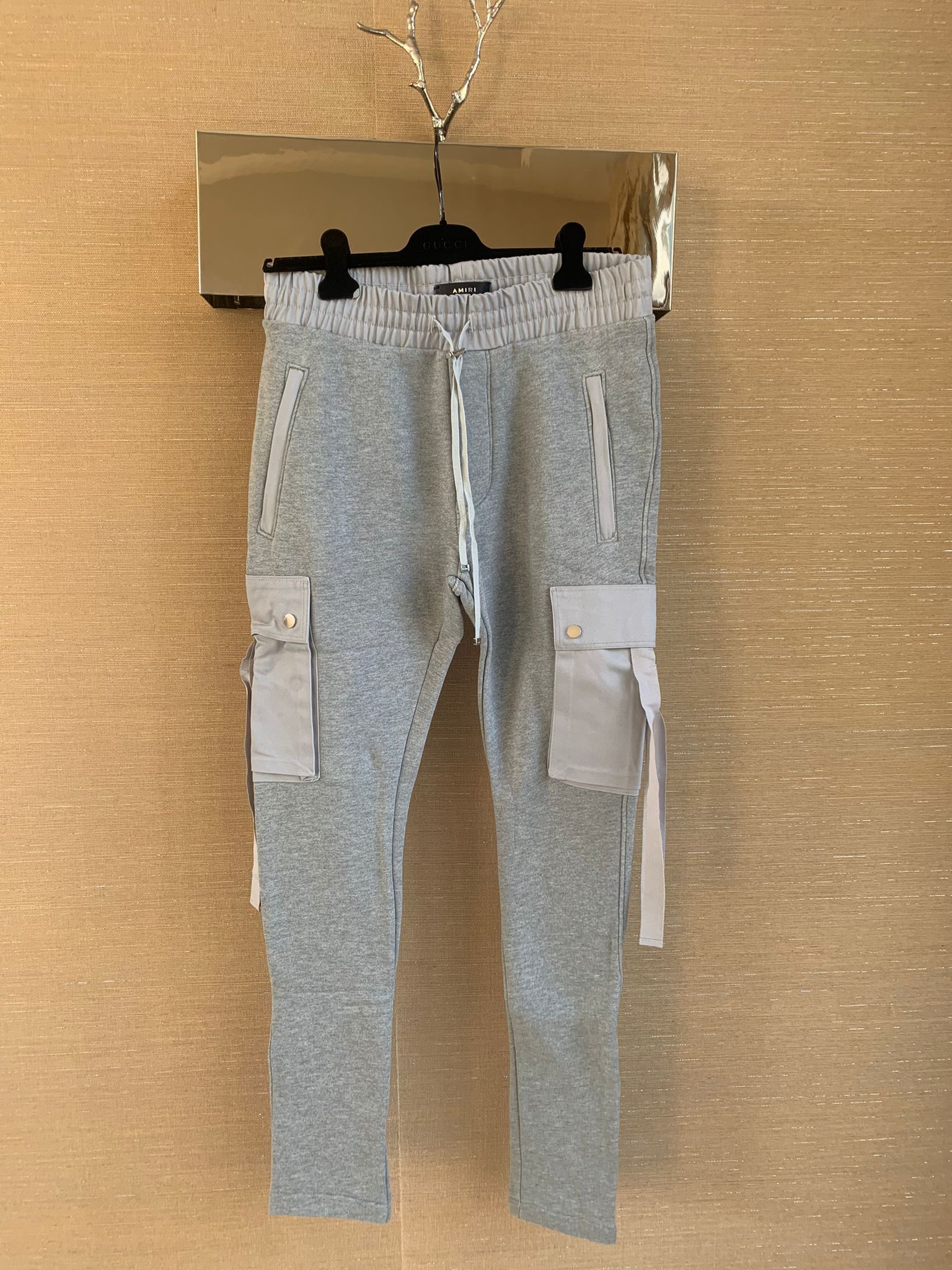 Amiri Cargo Sweat Pants in Grey Size US 32 / EU 48 - 2 Thumbnail