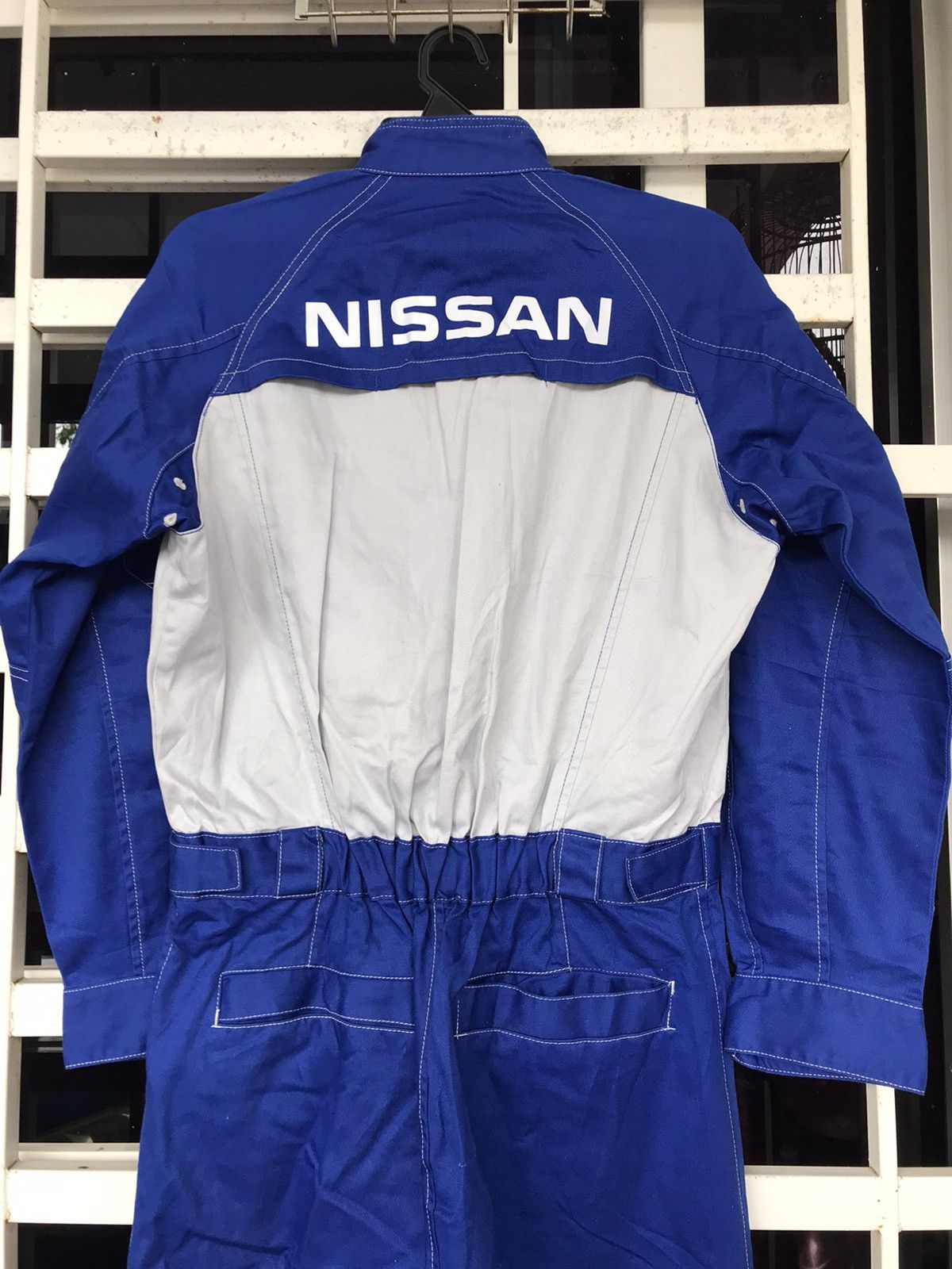 Japanese Brand × Nissan × Vintage Vintage Nissan Overall / Coverall / Jumpsuits Fits M to L Size US 33 - 4 Thumbnail