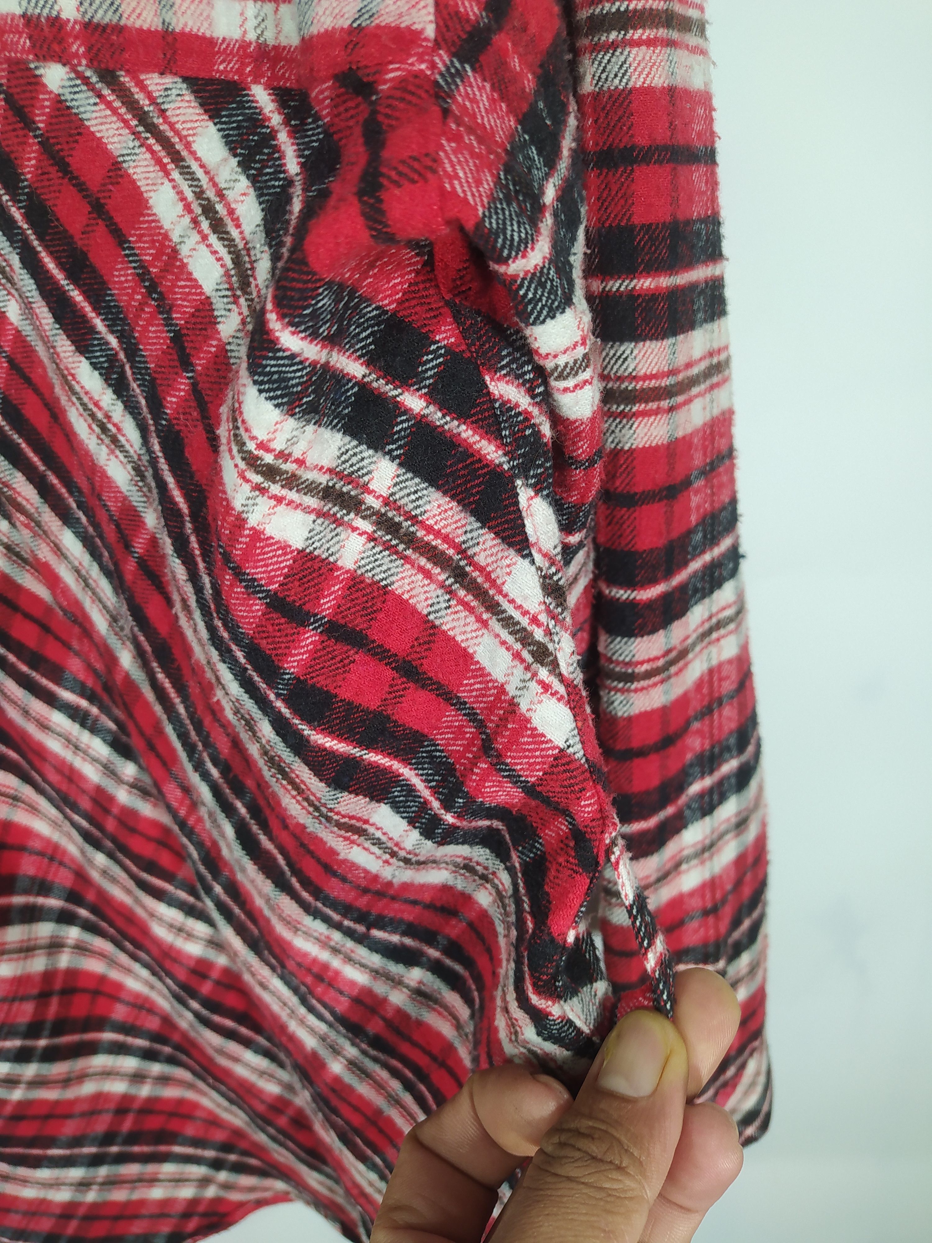 Japanese Brand And Ax Museum checkered long Flannel jacket Size US S / EU 44-46 / 1 - 5 Thumbnail