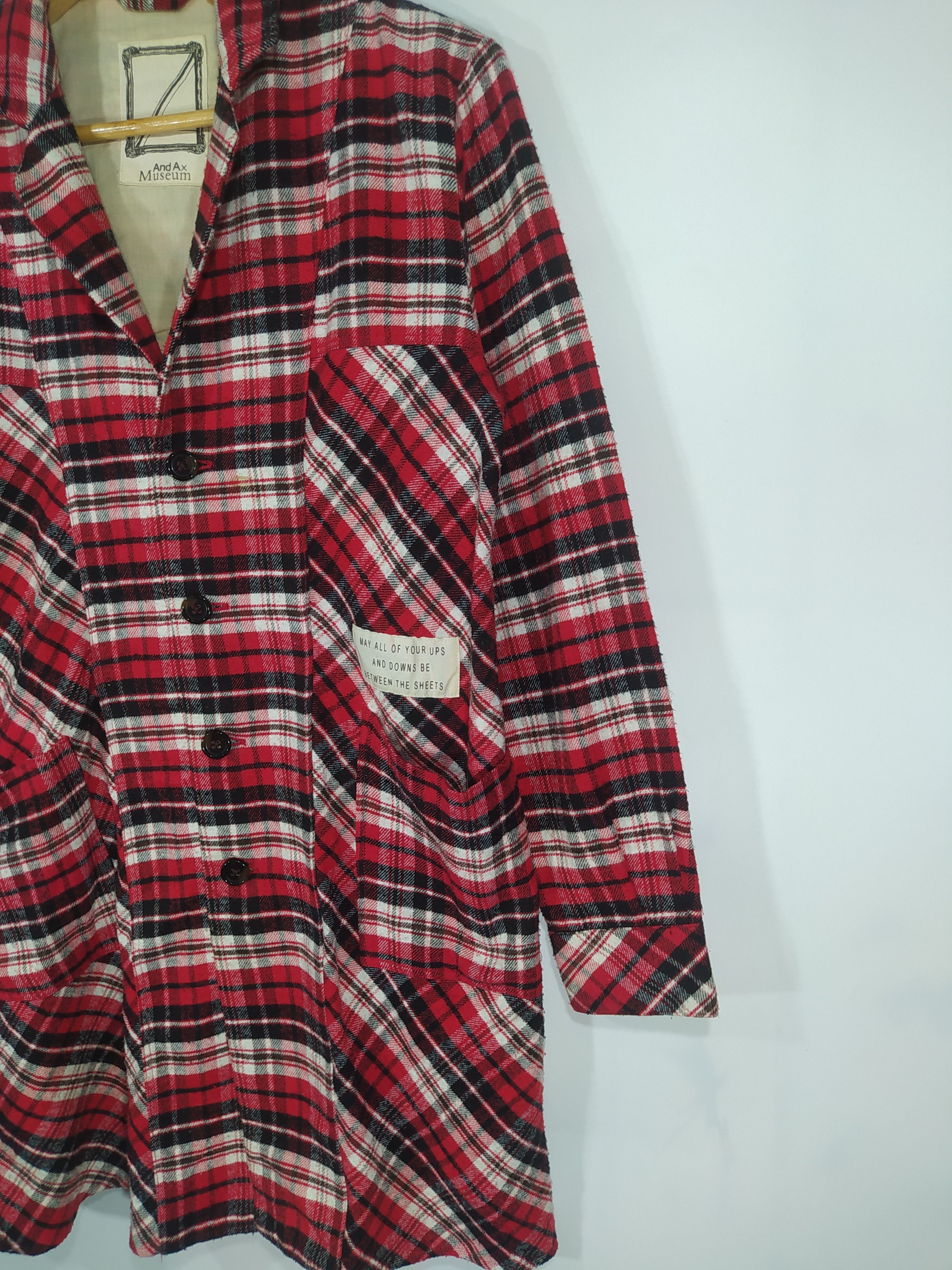 Japanese Brand And Ax Museum checkered long Flannel jacket Size US S / EU 44-46 / 1 - 2 Thumbnail