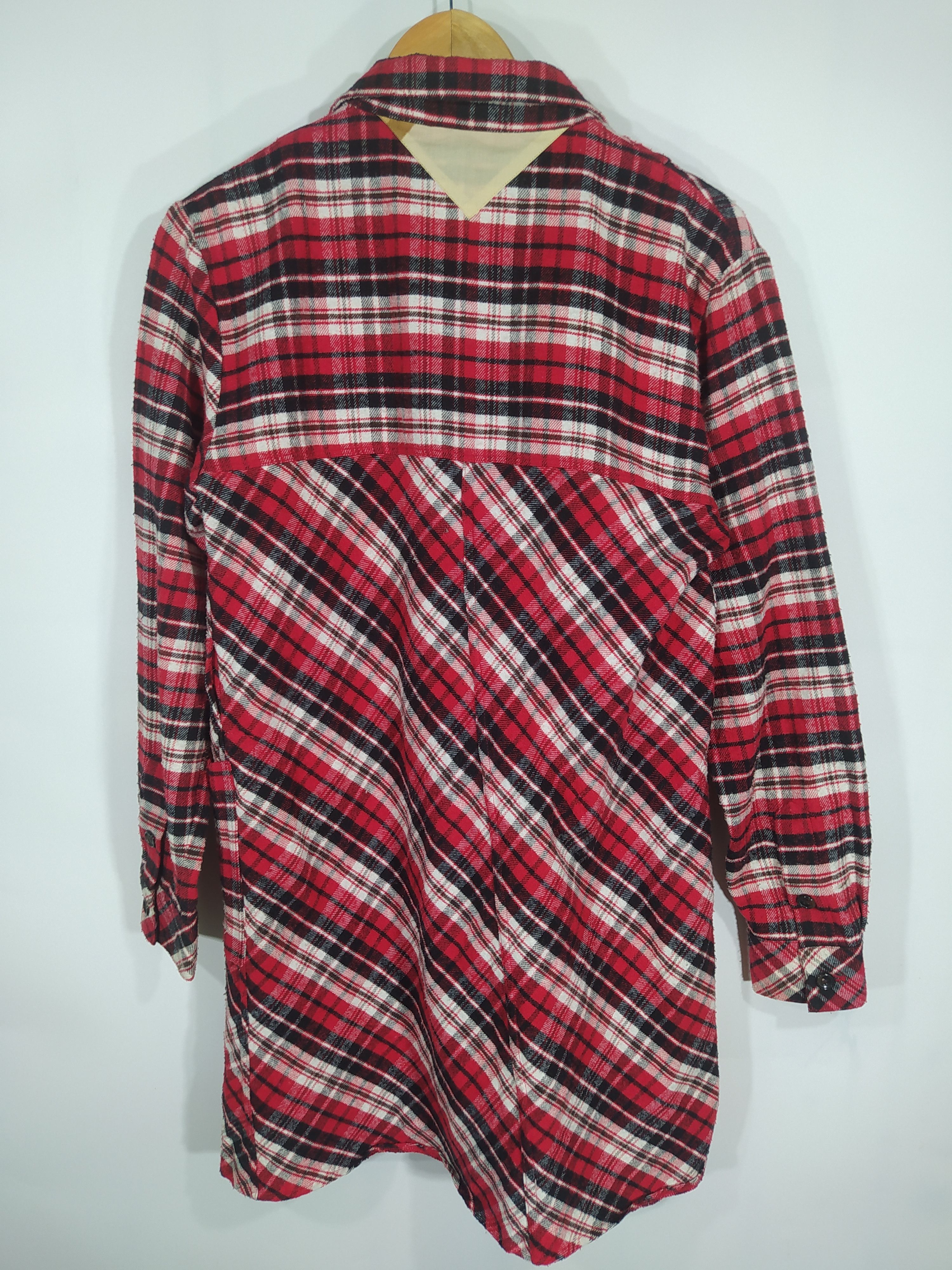 Japanese Brand And Ax Museum checkered long Flannel jacket Size US S / EU 44-46 / 1 - 7 Thumbnail