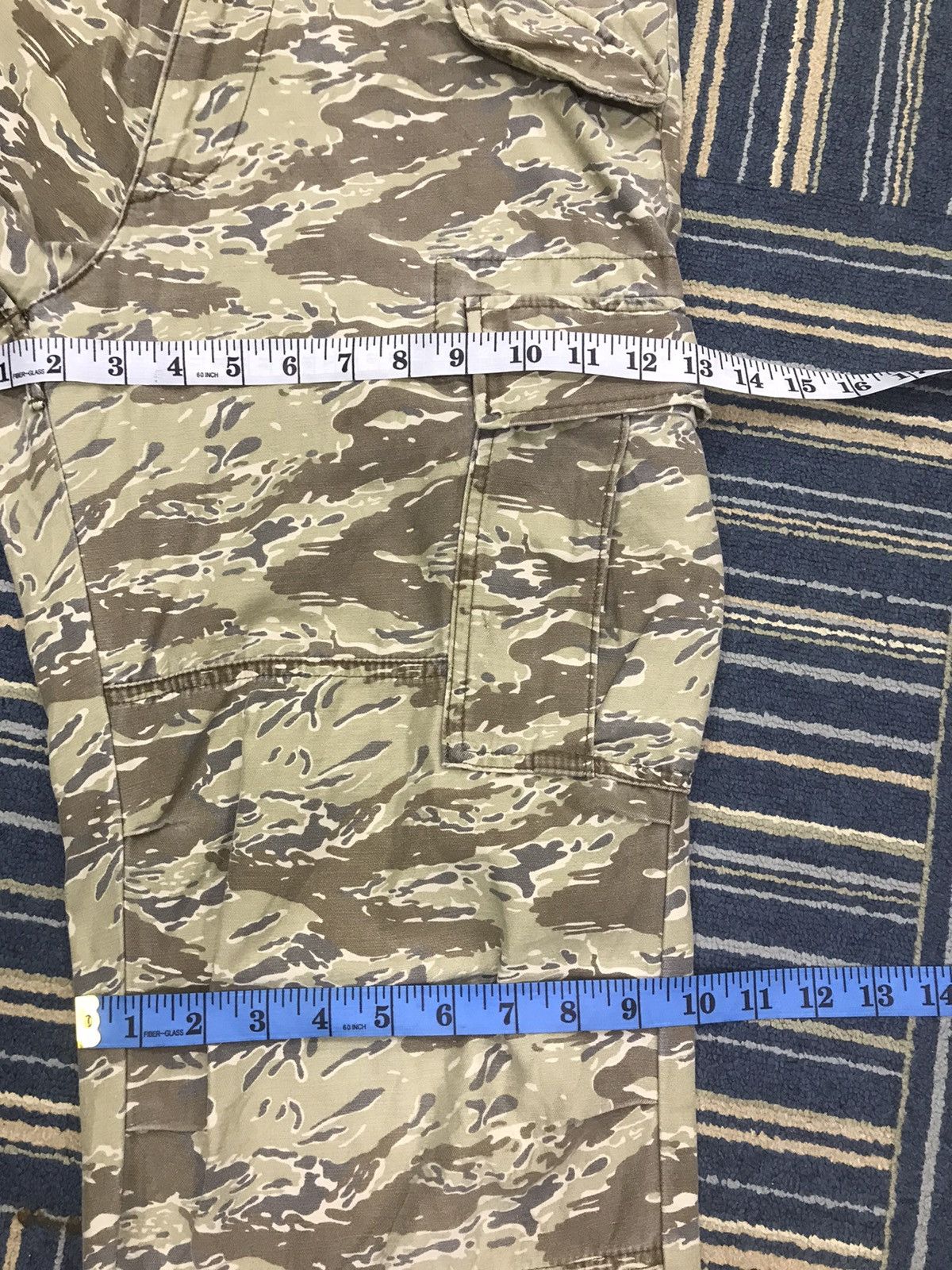 Uniqlo Uniqlo Tiger Striped Double Knee Military Army Cargo Pants Size US 32 / EU 48 - 16 Thumbnail