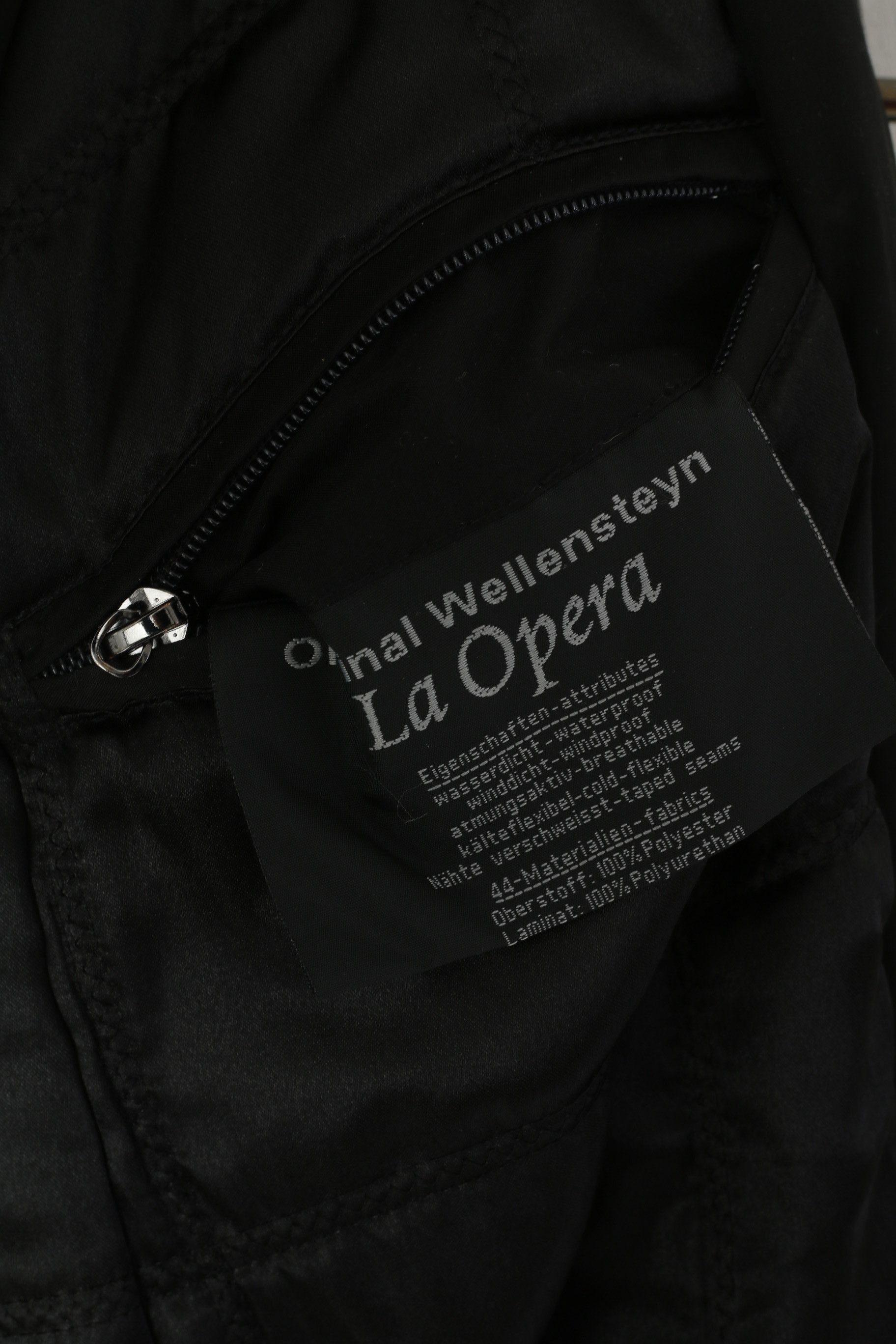 Vintage Wellensteyn Women XS Coat Black La Opera 5952 Size XS / US 0-2 / IT 36-38 - 6 Thumbnail
