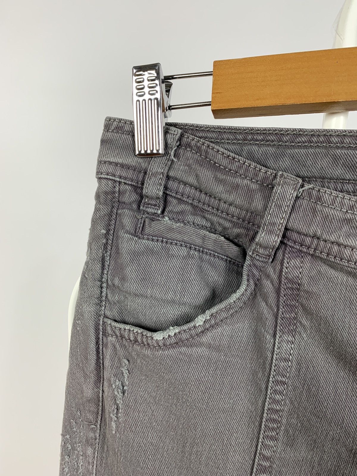 Dolce & Gabbana Vintage Dolce&Gabbana Women’s Faded Grey Cargo Denim Pants Size 26" / US 2 / IT 38 - 15 Thumbnail