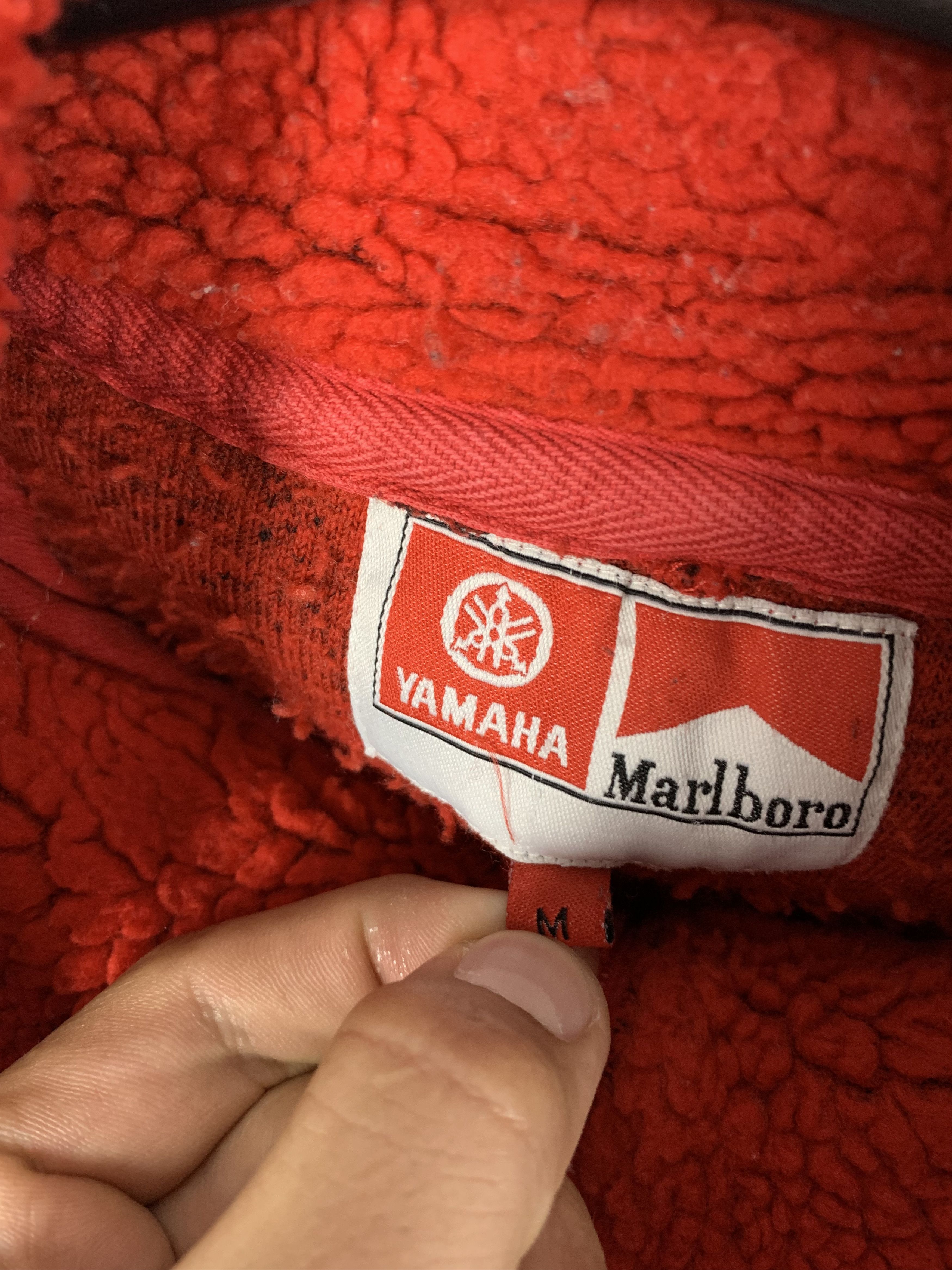 Marlboro × Yamaha Yamaha Marlboro Vintage Patch Logo Fleece Half Zip Jacket Size US M / EU 48-50 / 2 - 7 Thumbnail