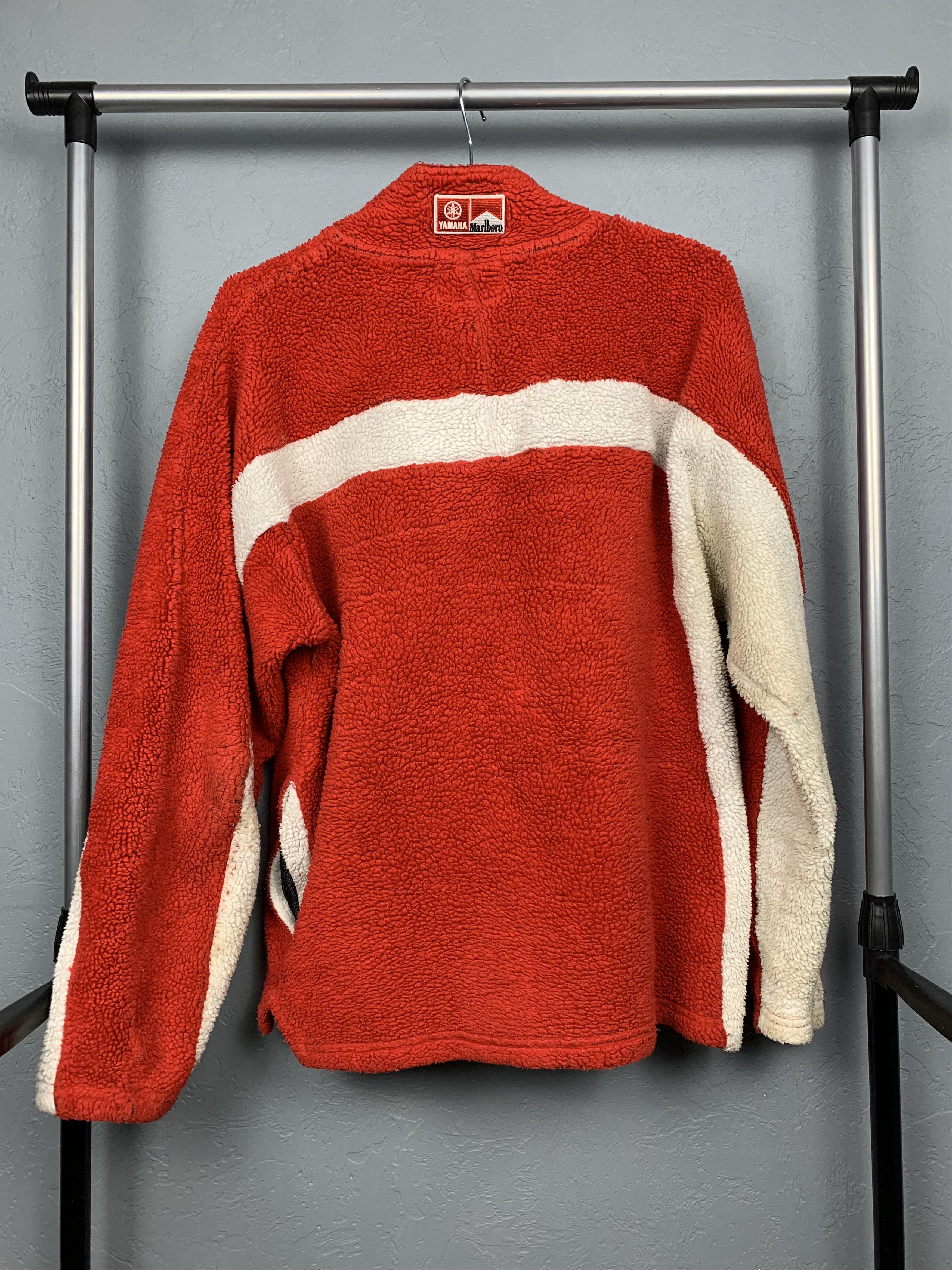 Marlboro × Yamaha Yamaha Marlboro Vintage Patch Logo Fleece Half Zip Jacket Size US M / EU 48-50 / 2 - 9 Thumbnail