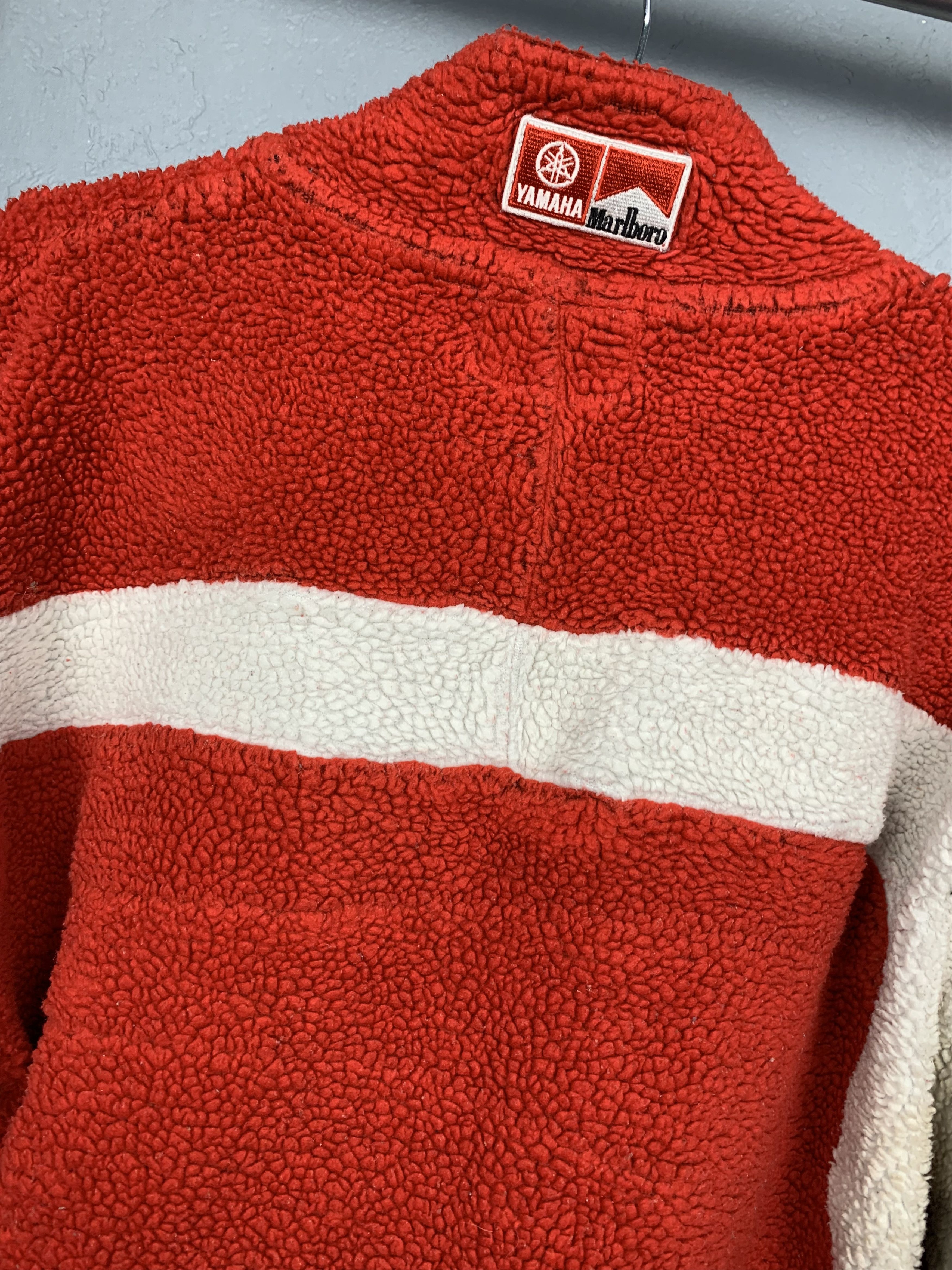 Marlboro × Yamaha Yamaha Marlboro Vintage Patch Logo Fleece Half Zip Jacket Size US M / EU 48-50 / 2 - 10 Thumbnail