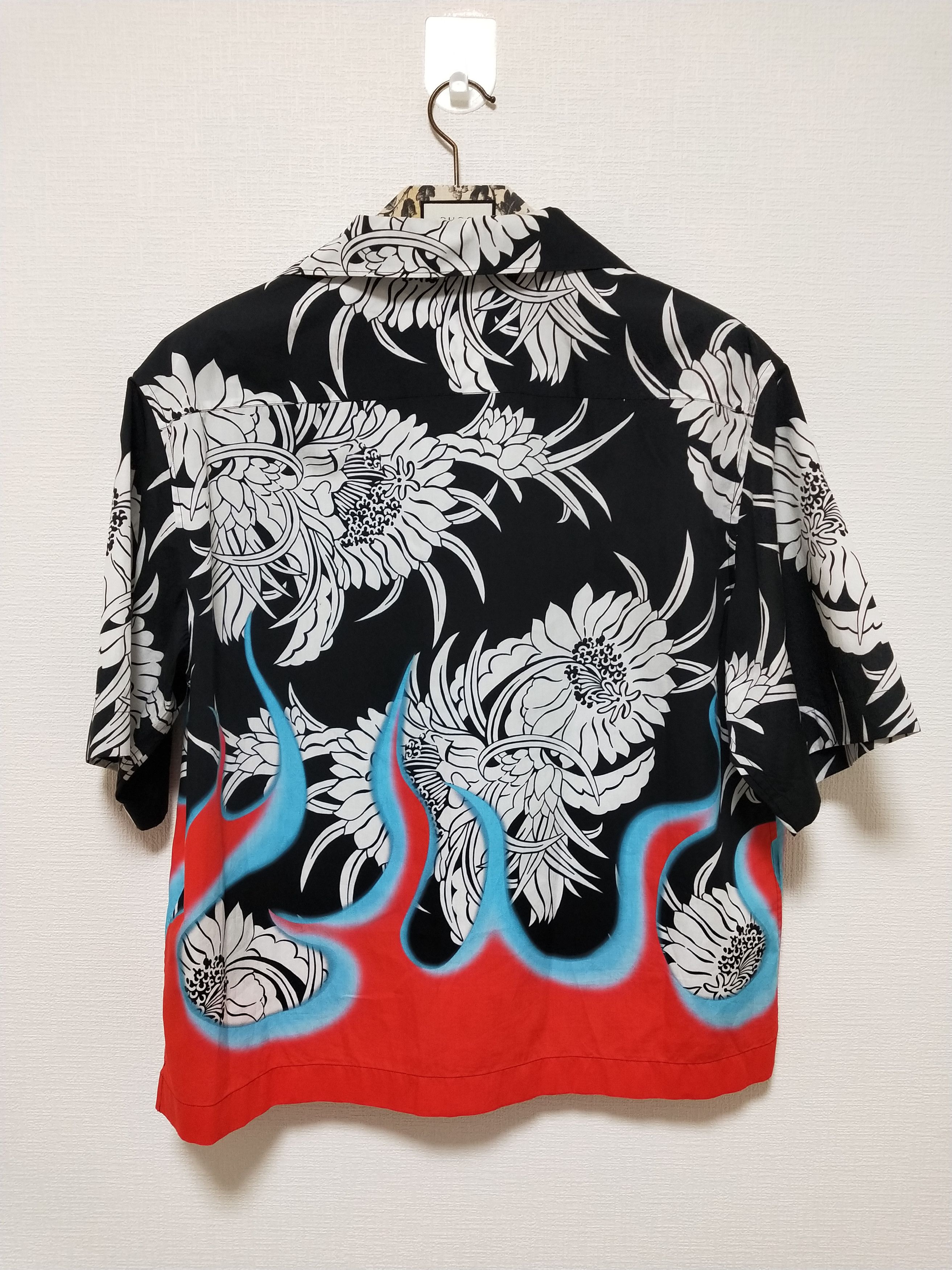 Prada Dahlia Flames Flower Shirt Size US M / EU 48-50 / 2 - 2 Thumbnail