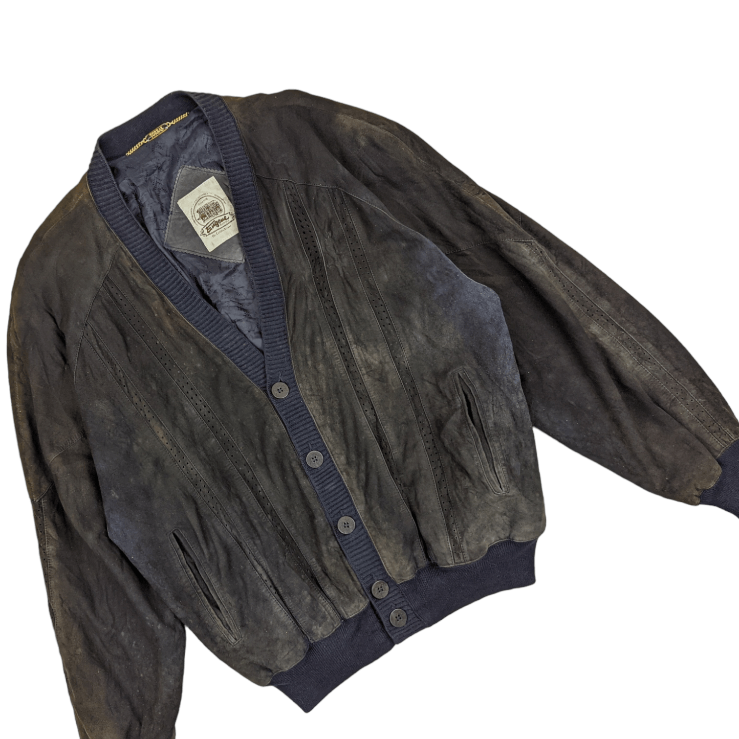 Torras Vintage TORRAS Eugene Sheepskin Cardigan Leather Jacket Size US L / EU 52-54 / 3 - 2 Thumbnail