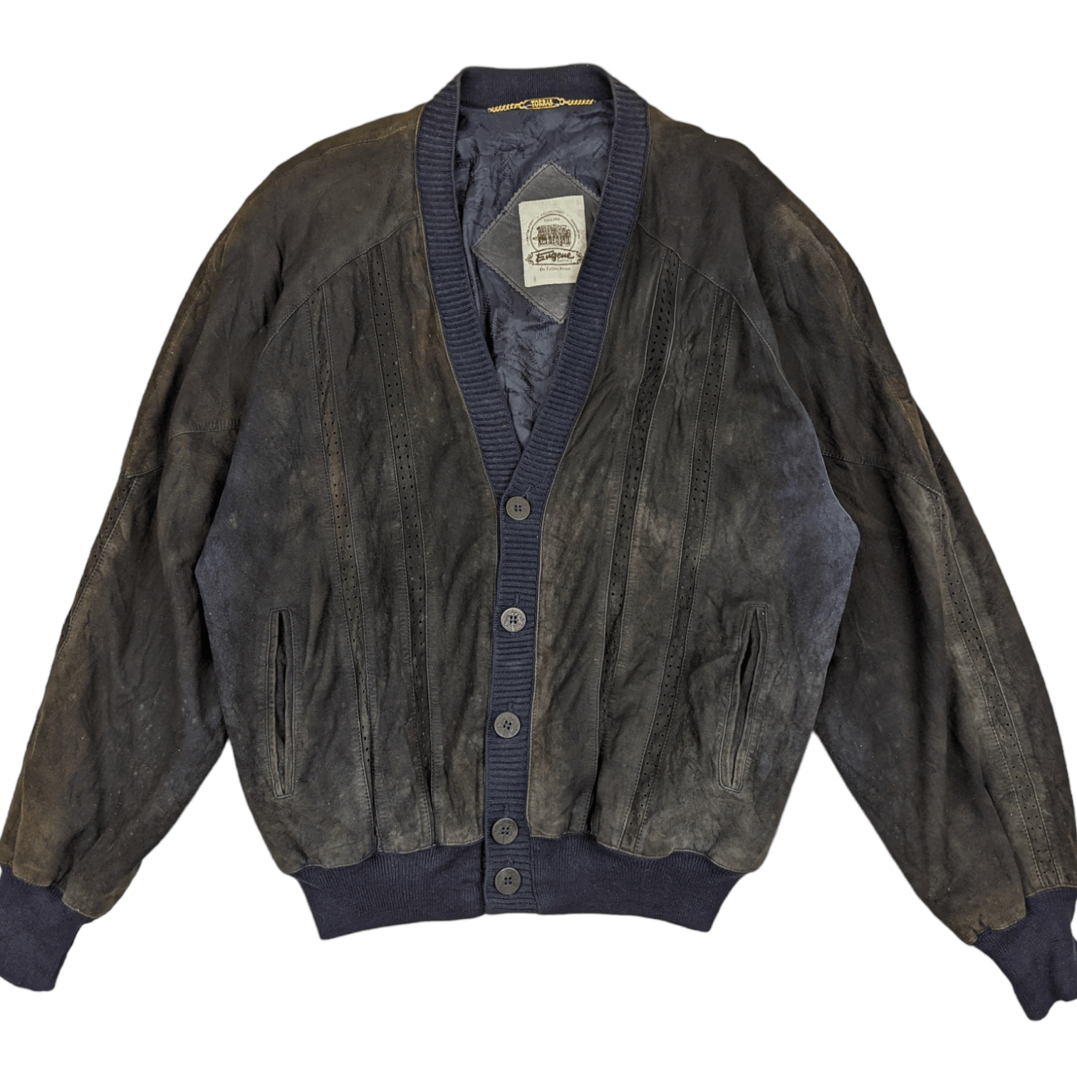 Torras Vintage TORRAS Eugene Sheepskin Cardigan Leather Jacket Size US L / EU 52-54 / 3 - 3 Thumbnail