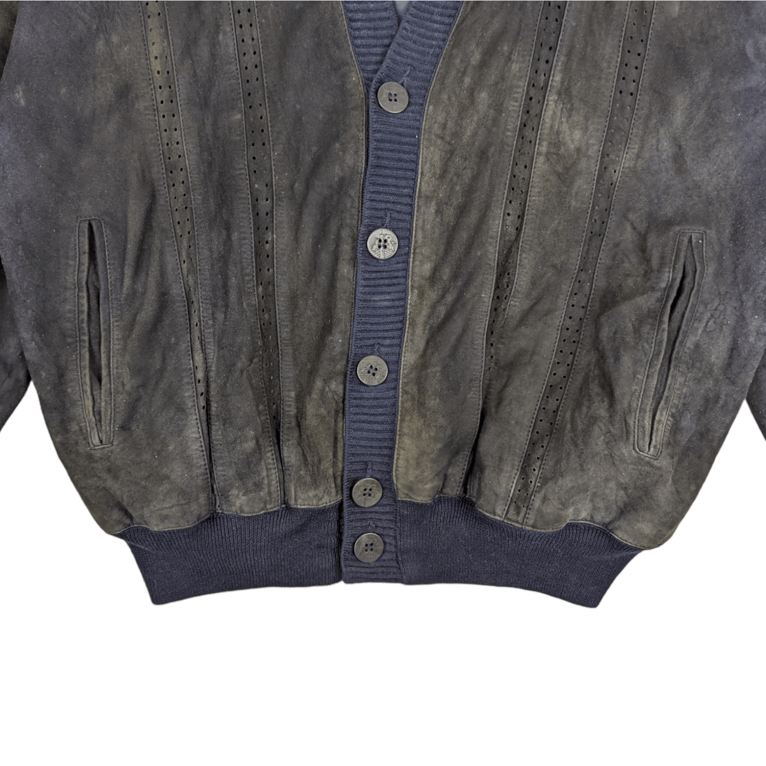 Torras Vintage TORRAS Eugene Sheepskin Cardigan Leather Jacket Size US L / EU 52-54 / 3 - 5 Thumbnail